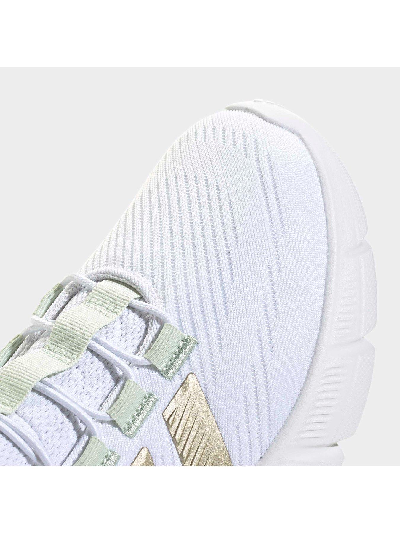 Image 6 of 7 of adidas Sportswear Women's Cloudfoam Flex Rapidfit Shoes - Cloud White / Cyber Metallic / Linen Green