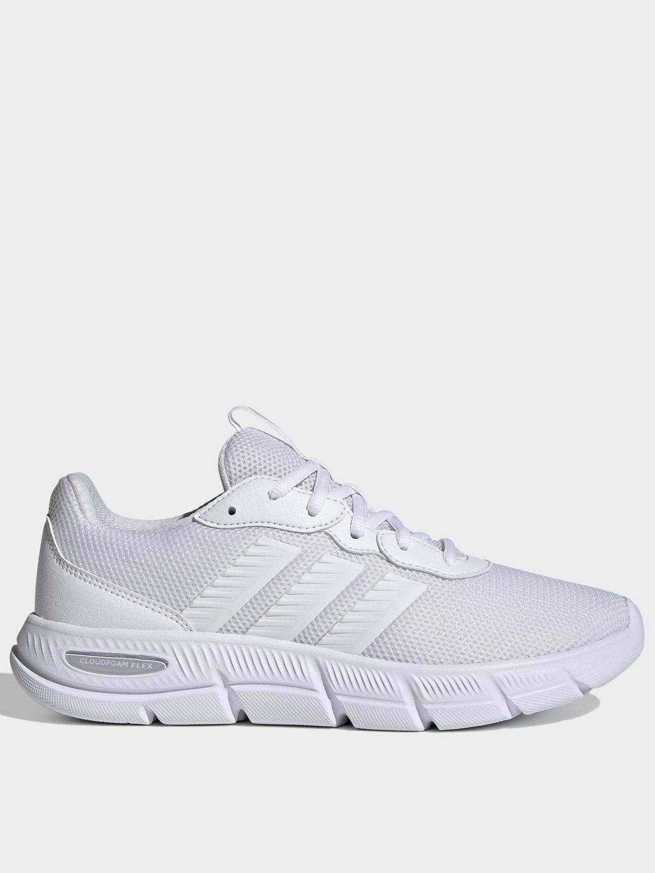 Image 1 of 7 of adidas Sportswear Womens Cloudfoam Flex Laces Trainers - White