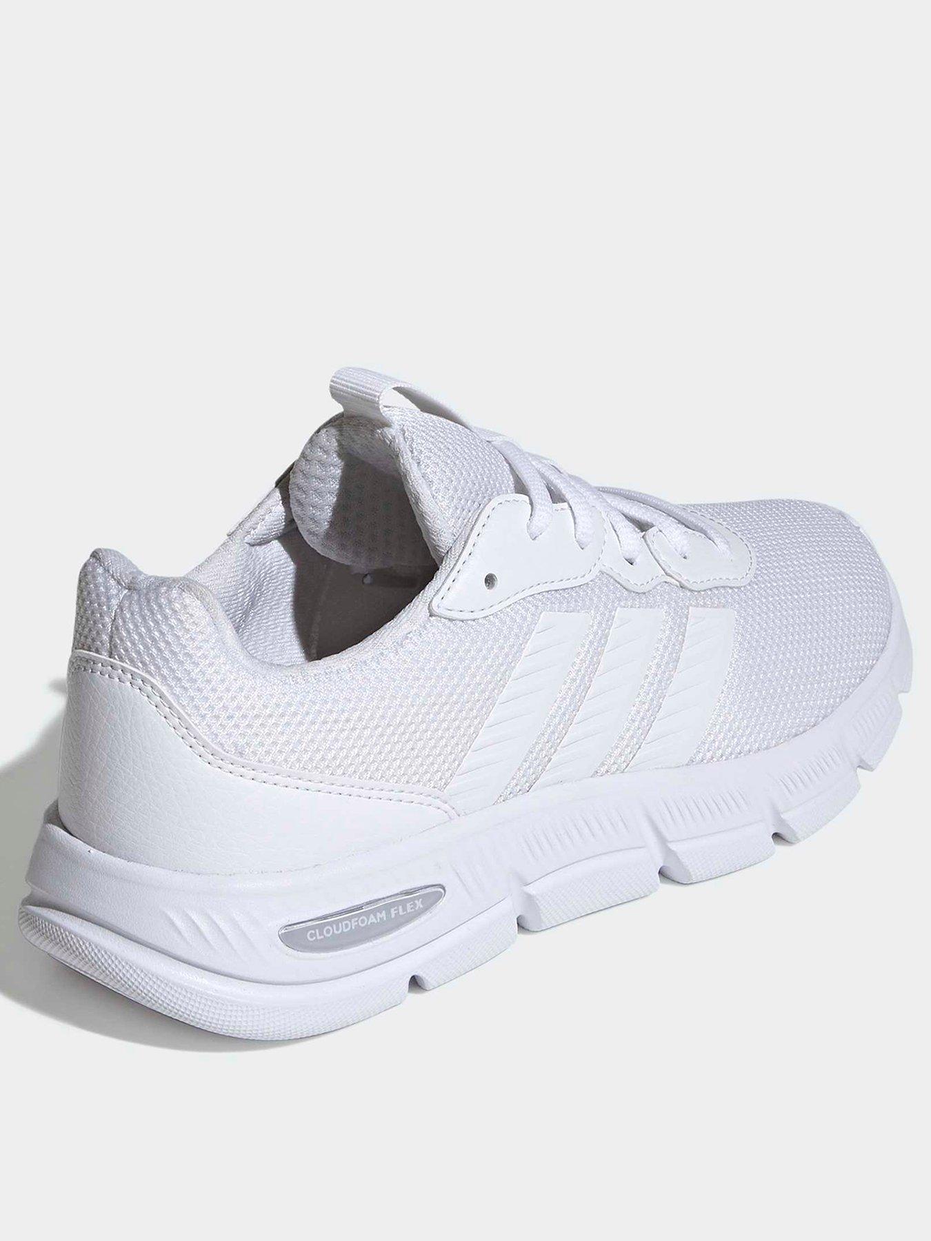 Image 3 of 7 of adidas Sportswear Womens Cloudfoam Flex Laces Trainers - White