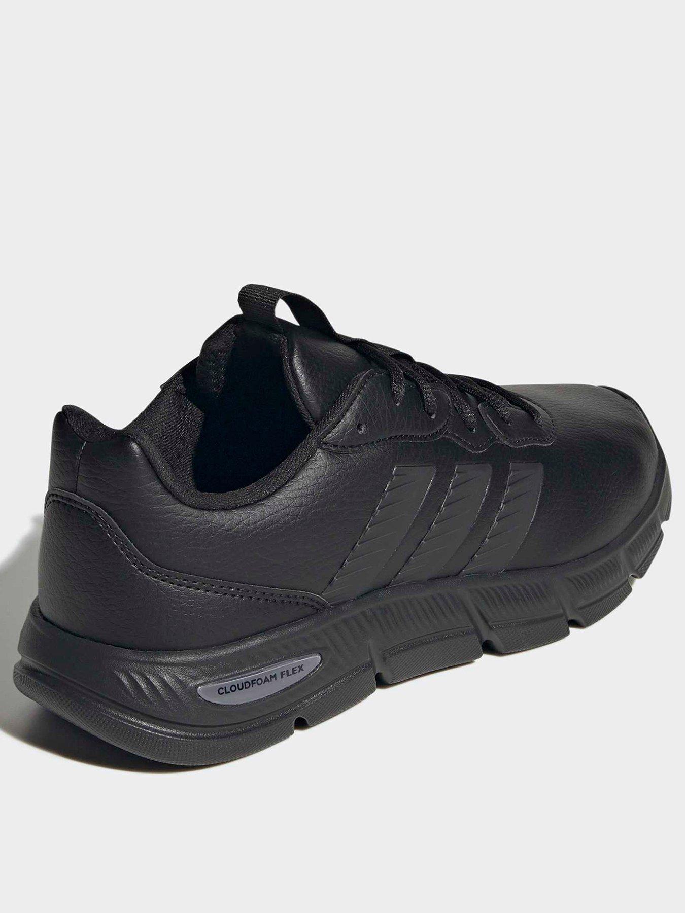 Image 3 of 7 of adidas Sportswear Women's Leather Cloudfoam Flex Lace-Up Trainers - Black