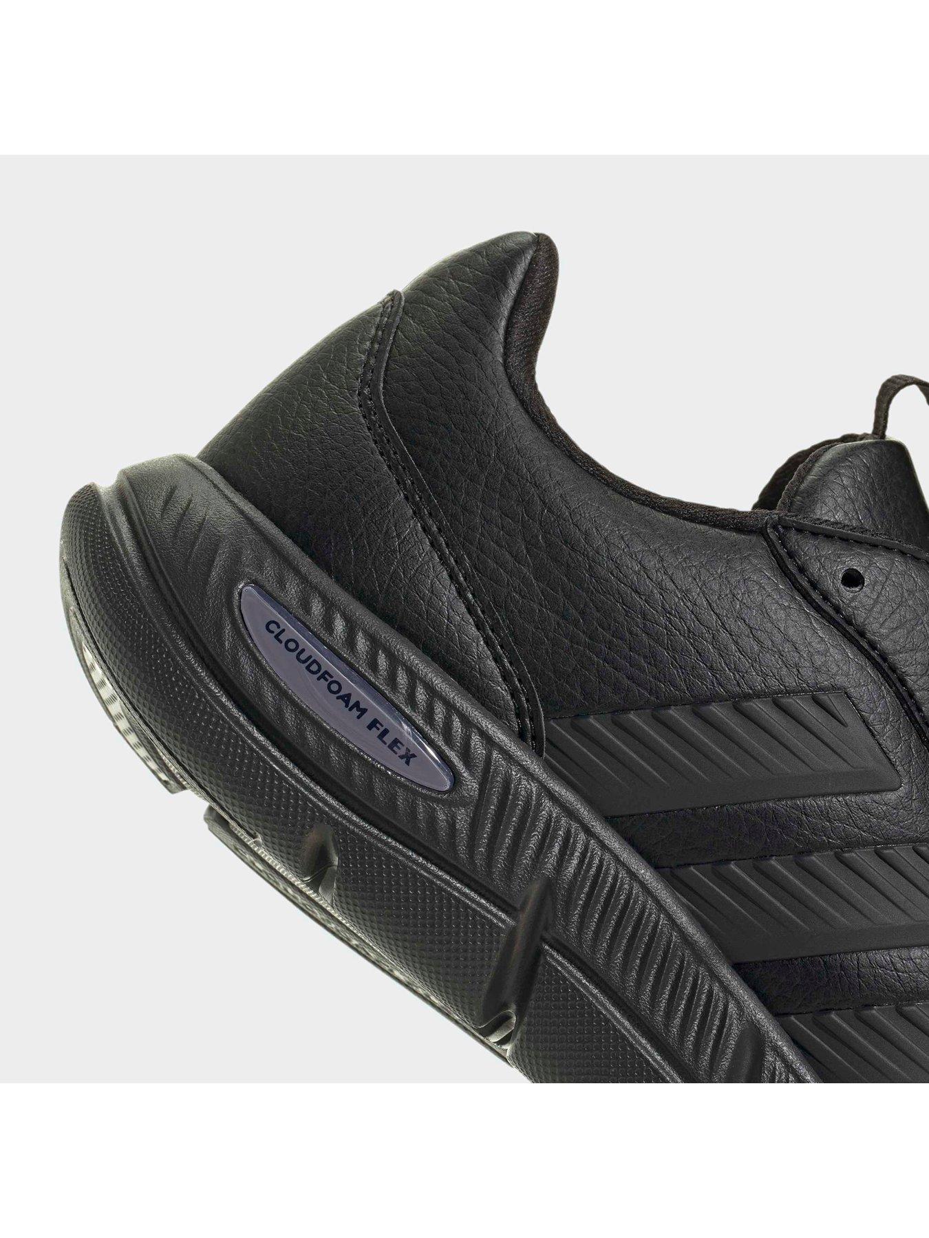 Image 6 of 7 of adidas Sportswear Women's Leather Cloudfoam Flex Lace-Up Trainers - Black