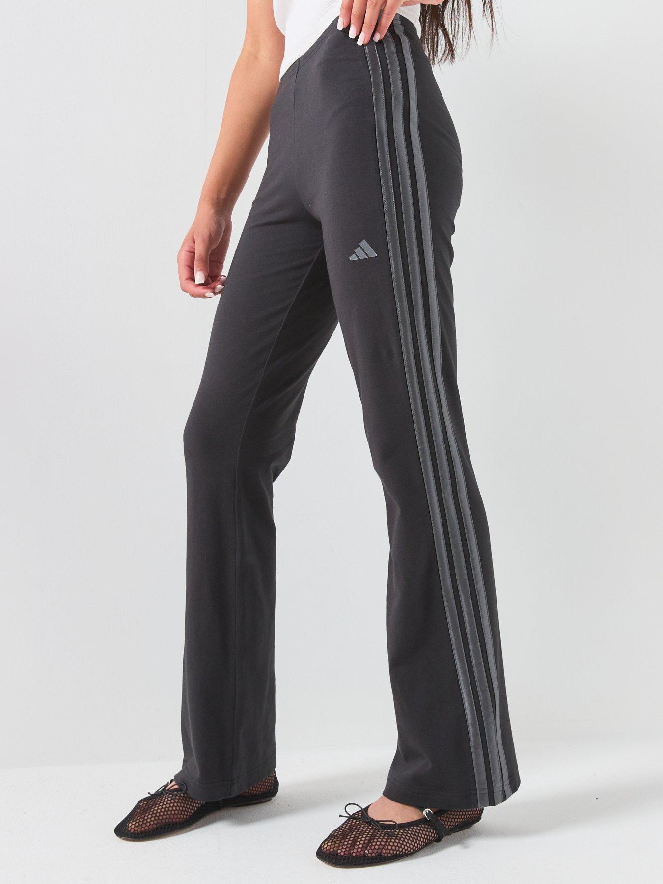 Image 3 of 6 of adidas Sportswear Junior Girls Flared Leggings - Black