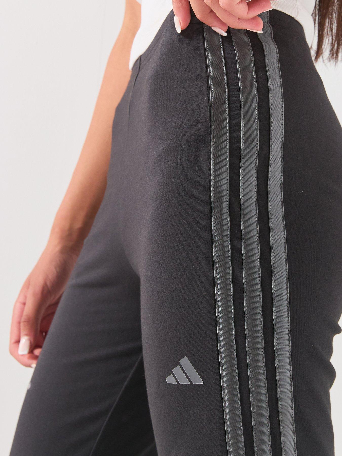 Image 6 of 6 of adidas Sportswear Junior Girls Flared Leggings - Black