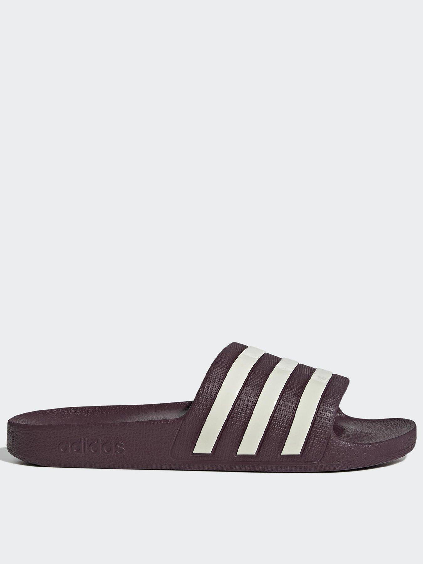 adidas Sportswear Womens Adilette Aqua Slide - Red