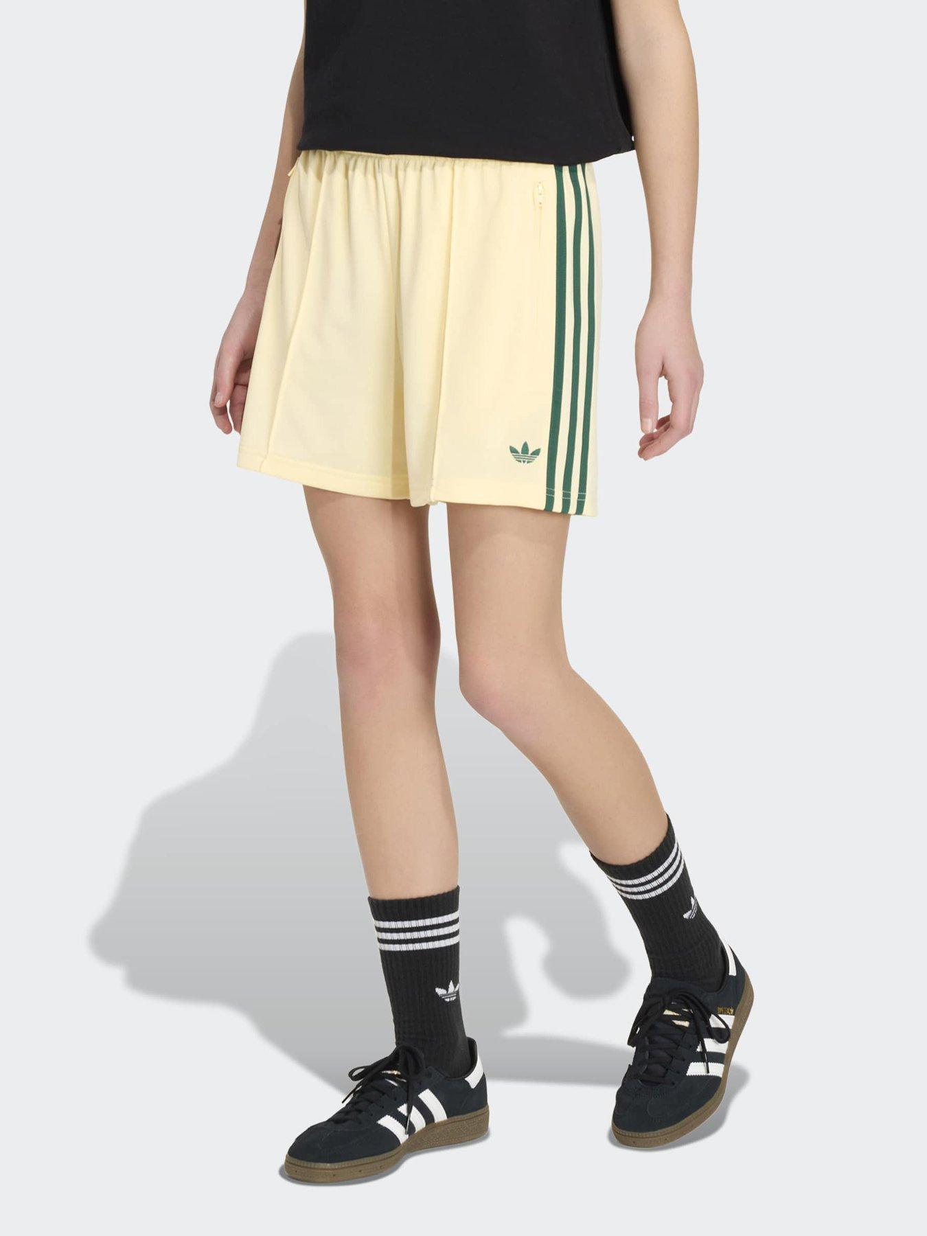 adidas Originals Junior Firebird Short, Yellow, Size 13-14 Years