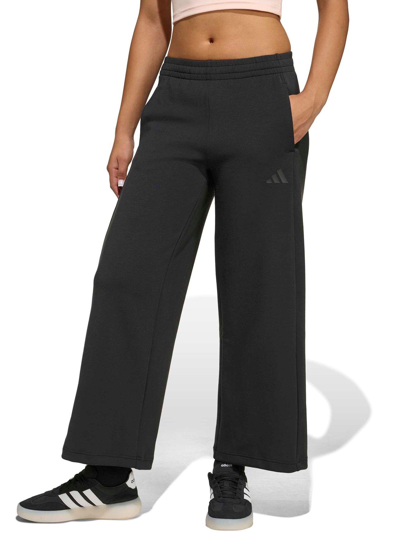 Image 1 of 5 of adidas Sportswear Junior Jogger Wide Leg Pant - Black