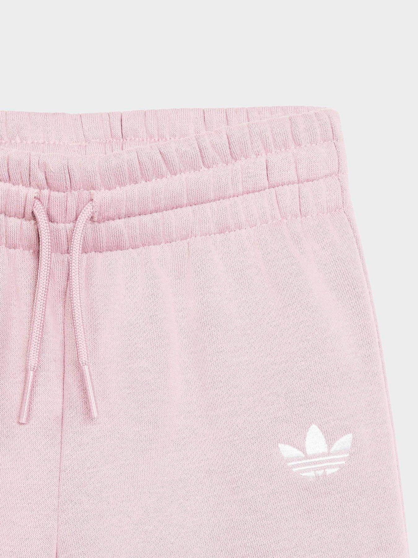 Image 6 of 6 of adidas Originals Girls Crew Pants Set - Pink