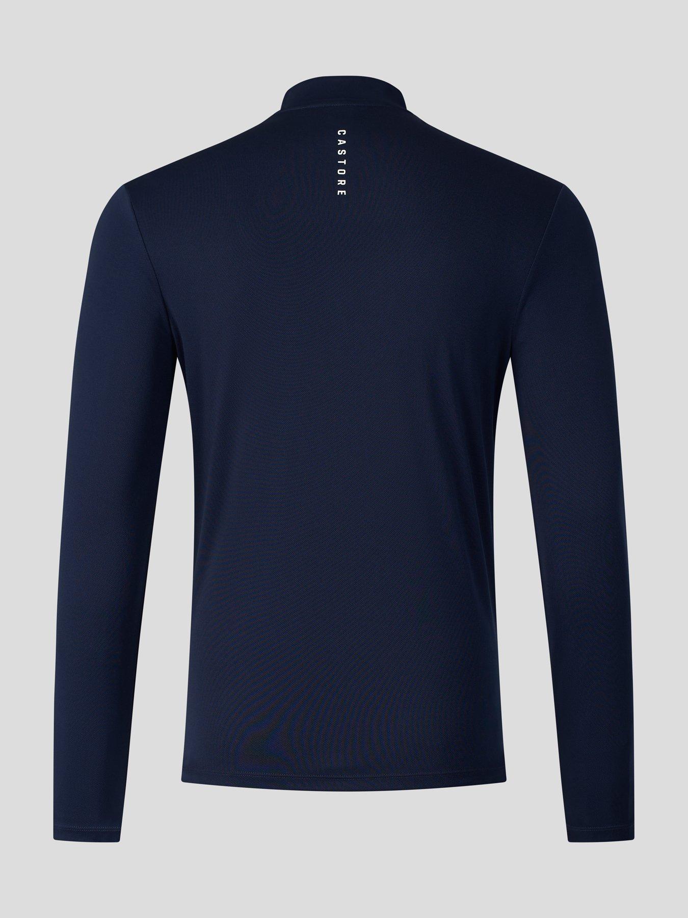 Image 2 of 4 of Castore Mens Training 1/4 Zip Long Sleeve Top - Navy