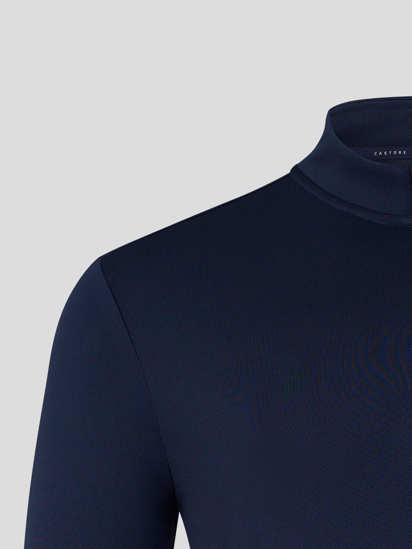 Image 4 of 4 of Castore Mens Training 1/4 Zip Long Sleeve Top - Navy