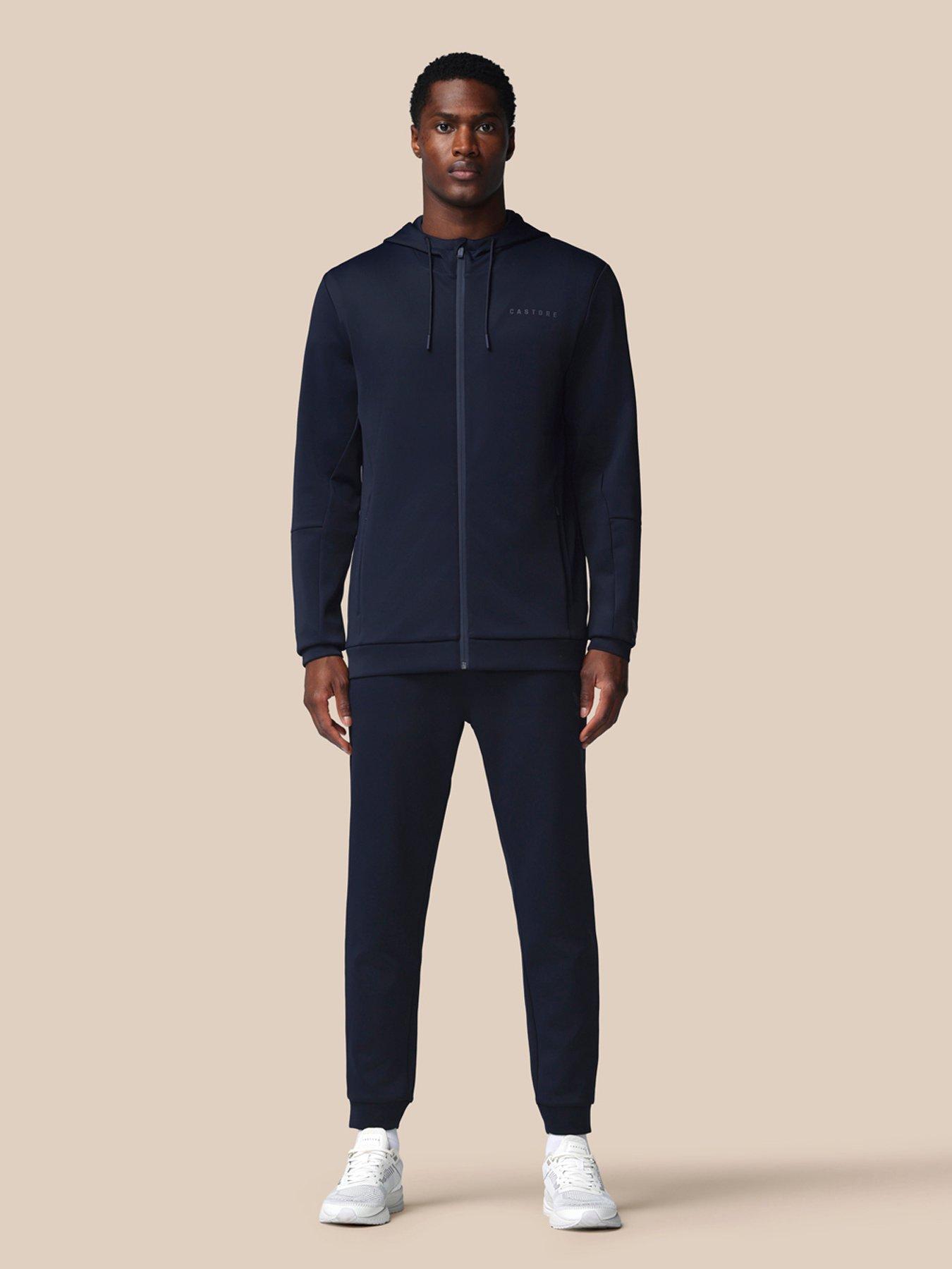Image 3 of 6 of Castore Mens Training Flex Full Zip Stretch Hoodie - Navy