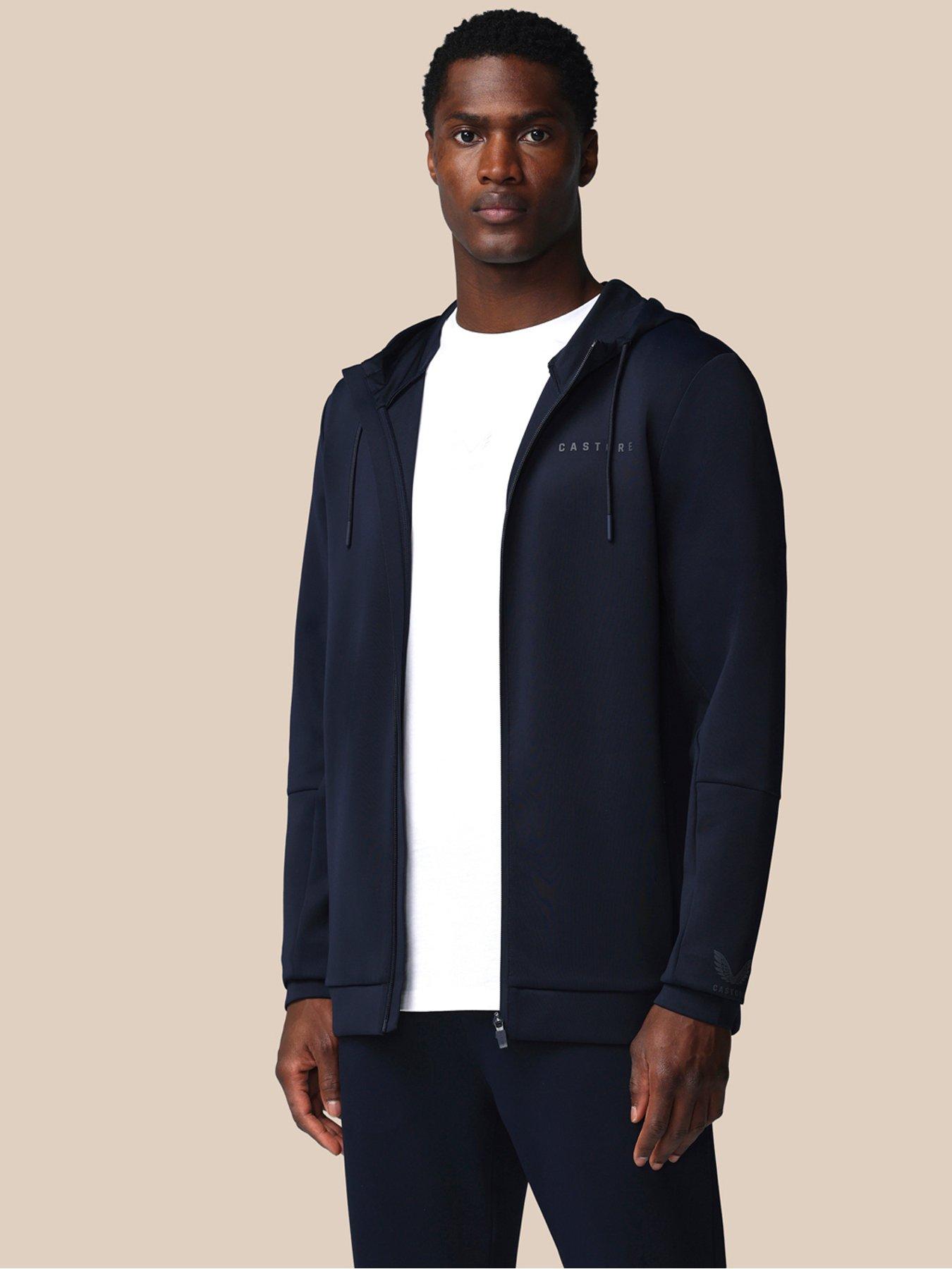 Image 6 of 6 of Castore Mens Training Flex Full Zip Stretch Hoodie - Navy