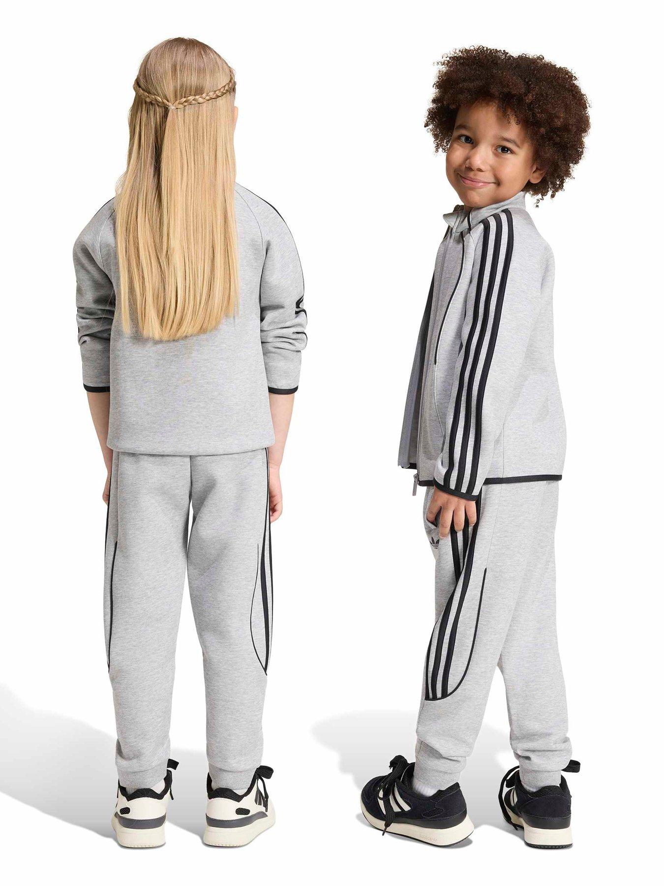 Image 2 of 5 of adidas Originals Unisex Kids Tracksuit - Grey