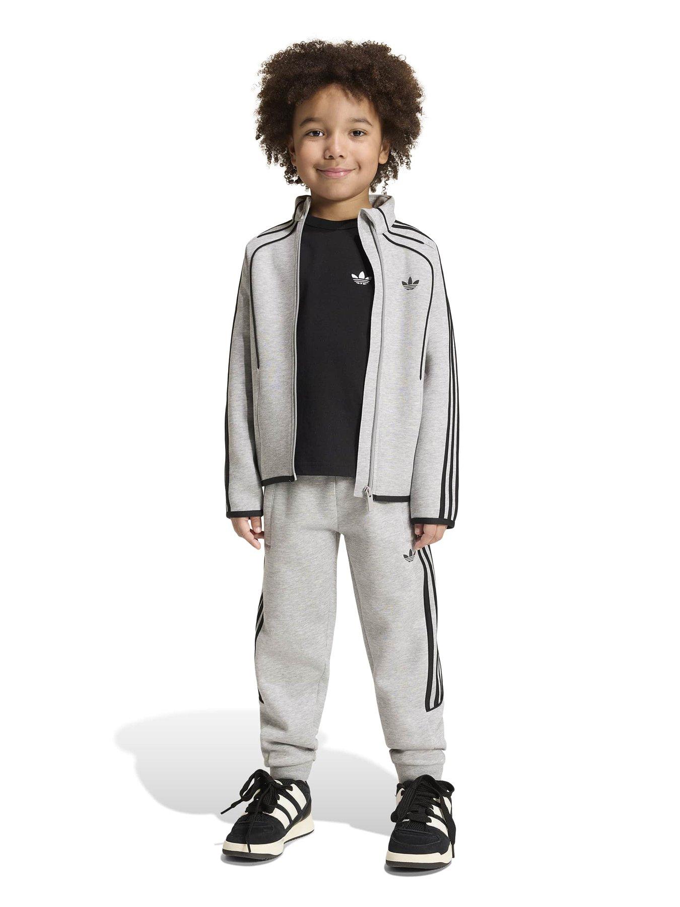 Image 3 of 5 of adidas Originals Unisex Kids Tracksuit - Grey