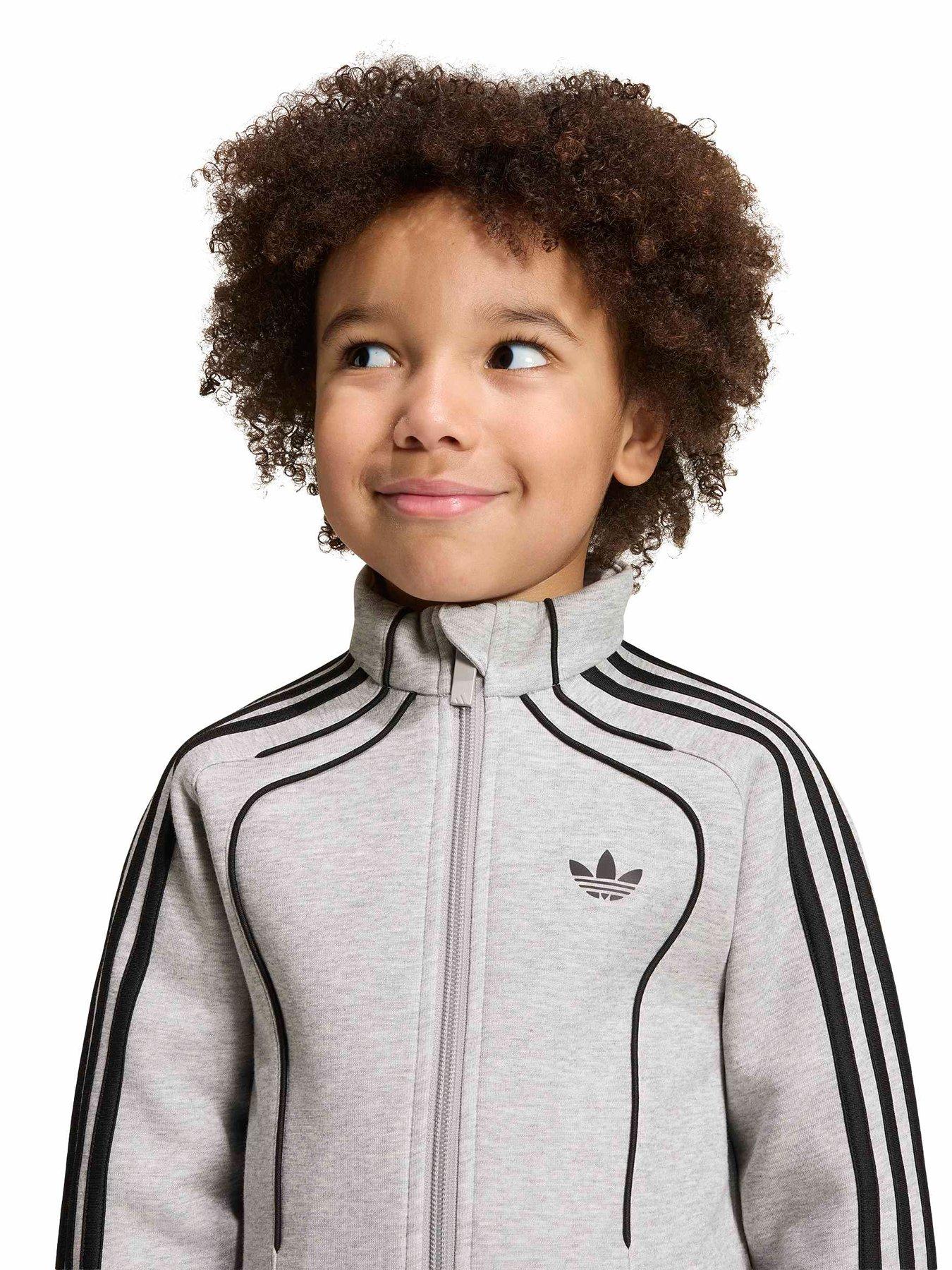 Image 4 of 5 of adidas Originals Unisex Kids Tracksuit - Grey