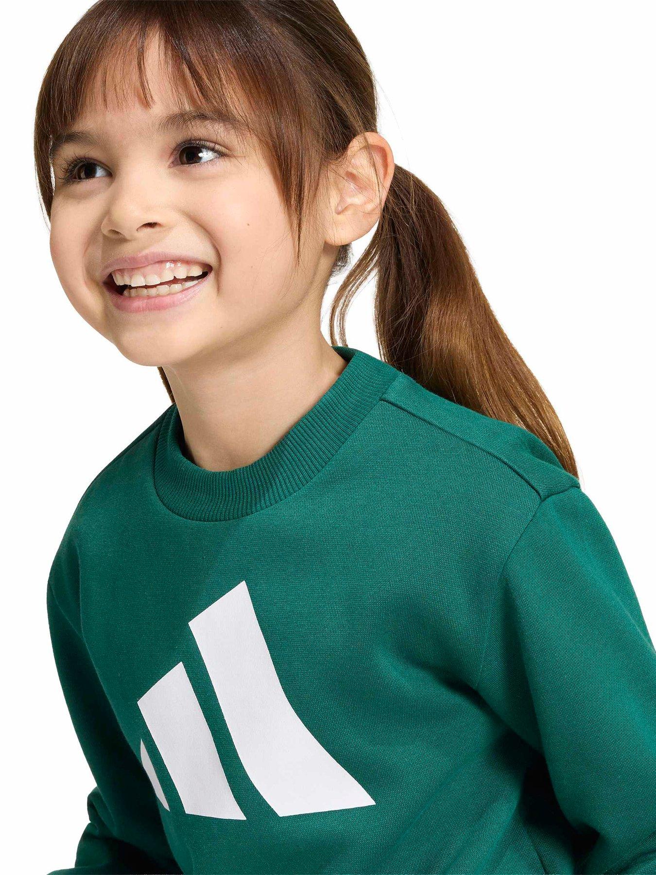Image 4 of 5 of adidas Sportswear Kids Fleece Jogger Set - Green