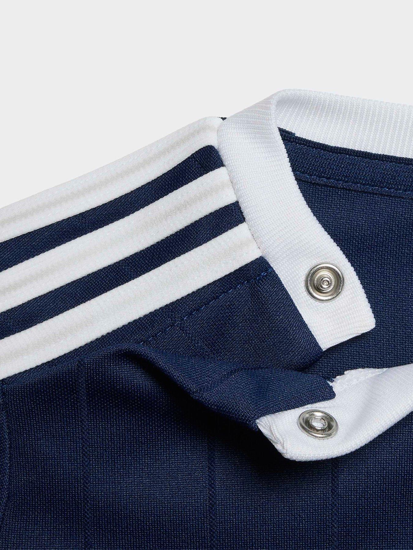 Image 6 of 6 of adidas Originals Infant Striped Short Set - Blue