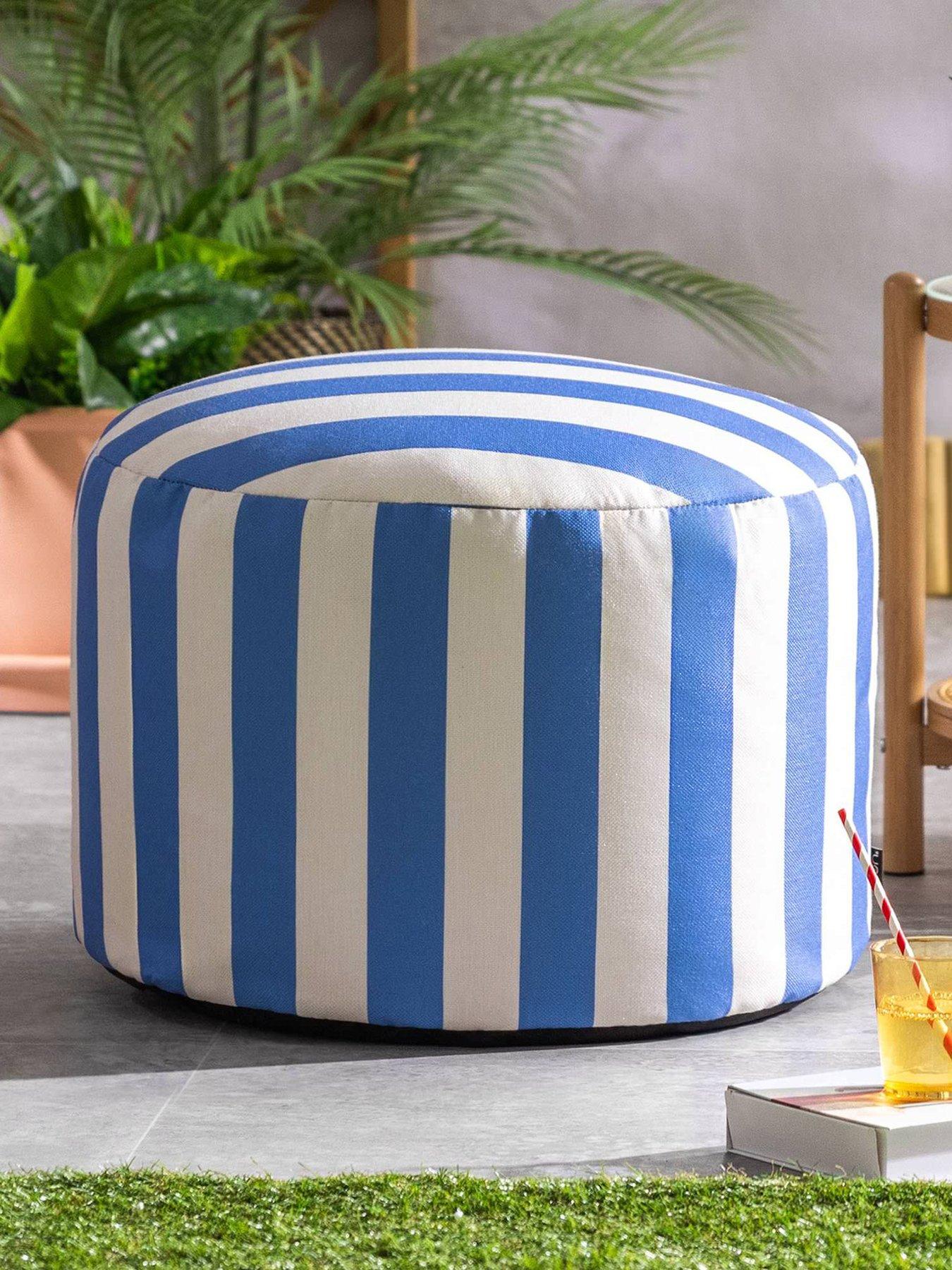 Icon Beanbags Milano Stripe Bean Bag Pouffe
