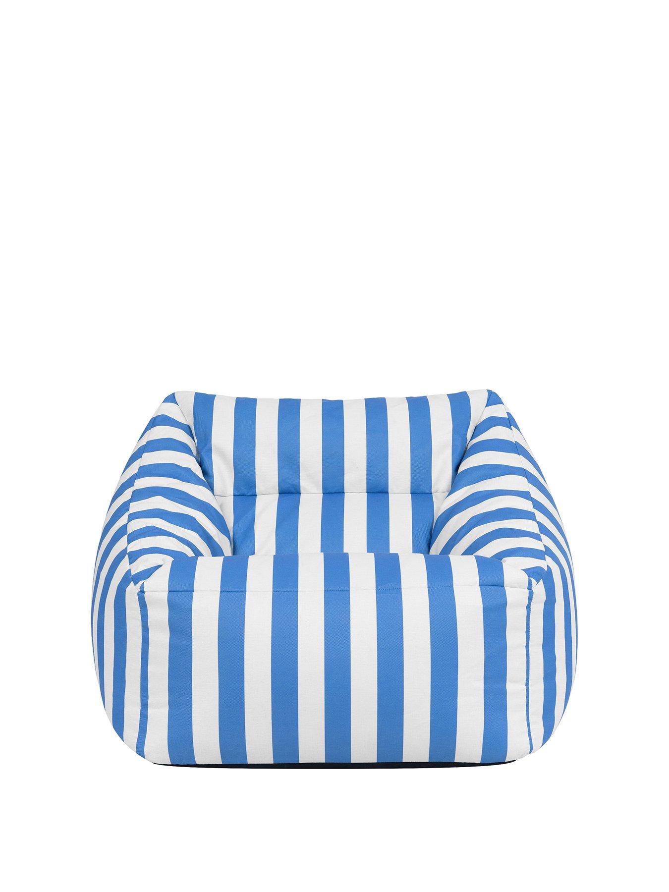 Image 2 of 6 of Icon Beanbags Natalia Woven Stripe Armchair Bean Bag