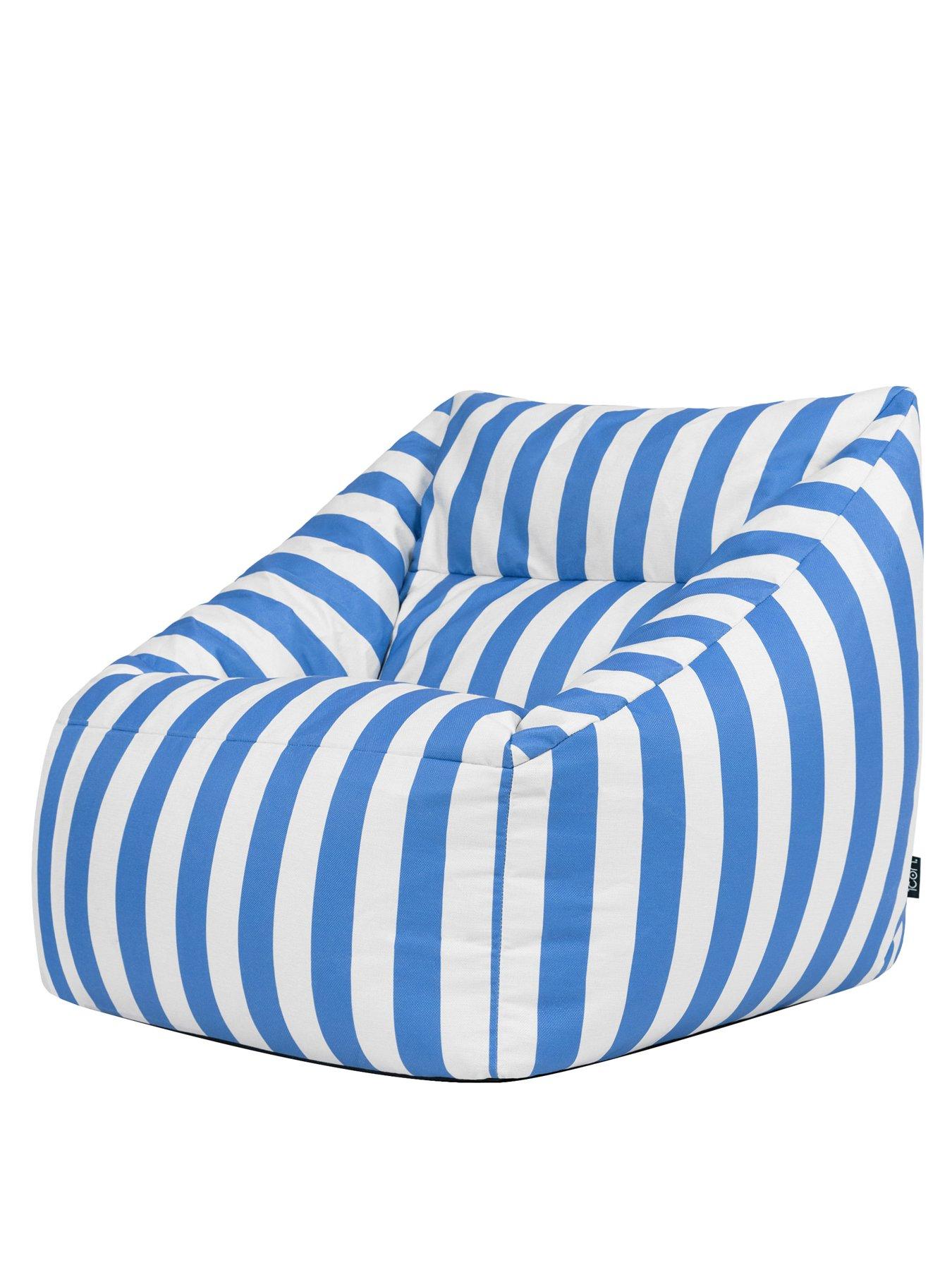 Image 4 of 6 of Icon Beanbags Natalia Woven Stripe Armchair Bean Bag