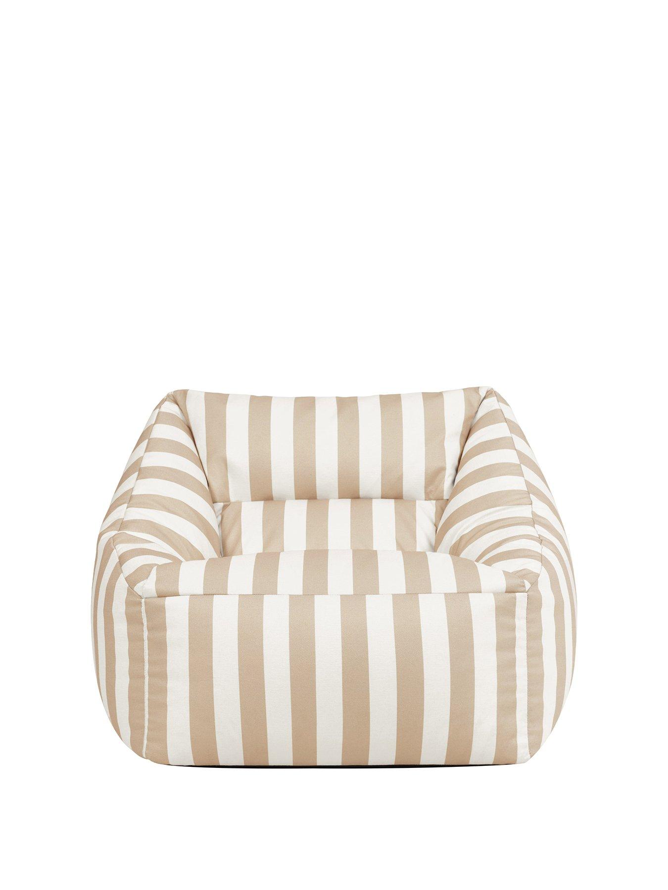 Image 2 of 6 of Icon Beanbags Natalia Woven Stripe Armchair Bean Bag