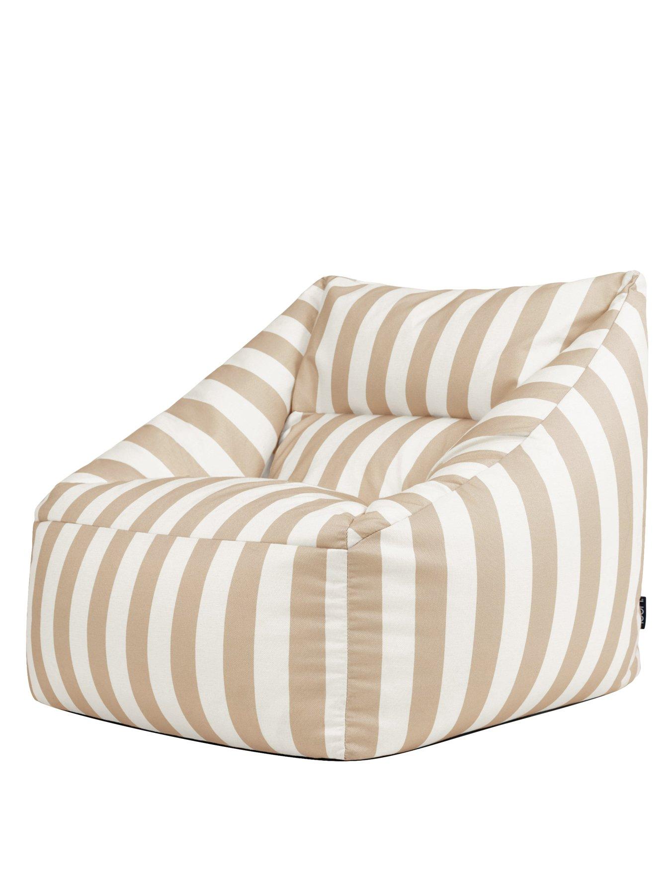 Image 4 of 6 of Icon Beanbags Natalia Woven Stripe Armchair Bean Bag