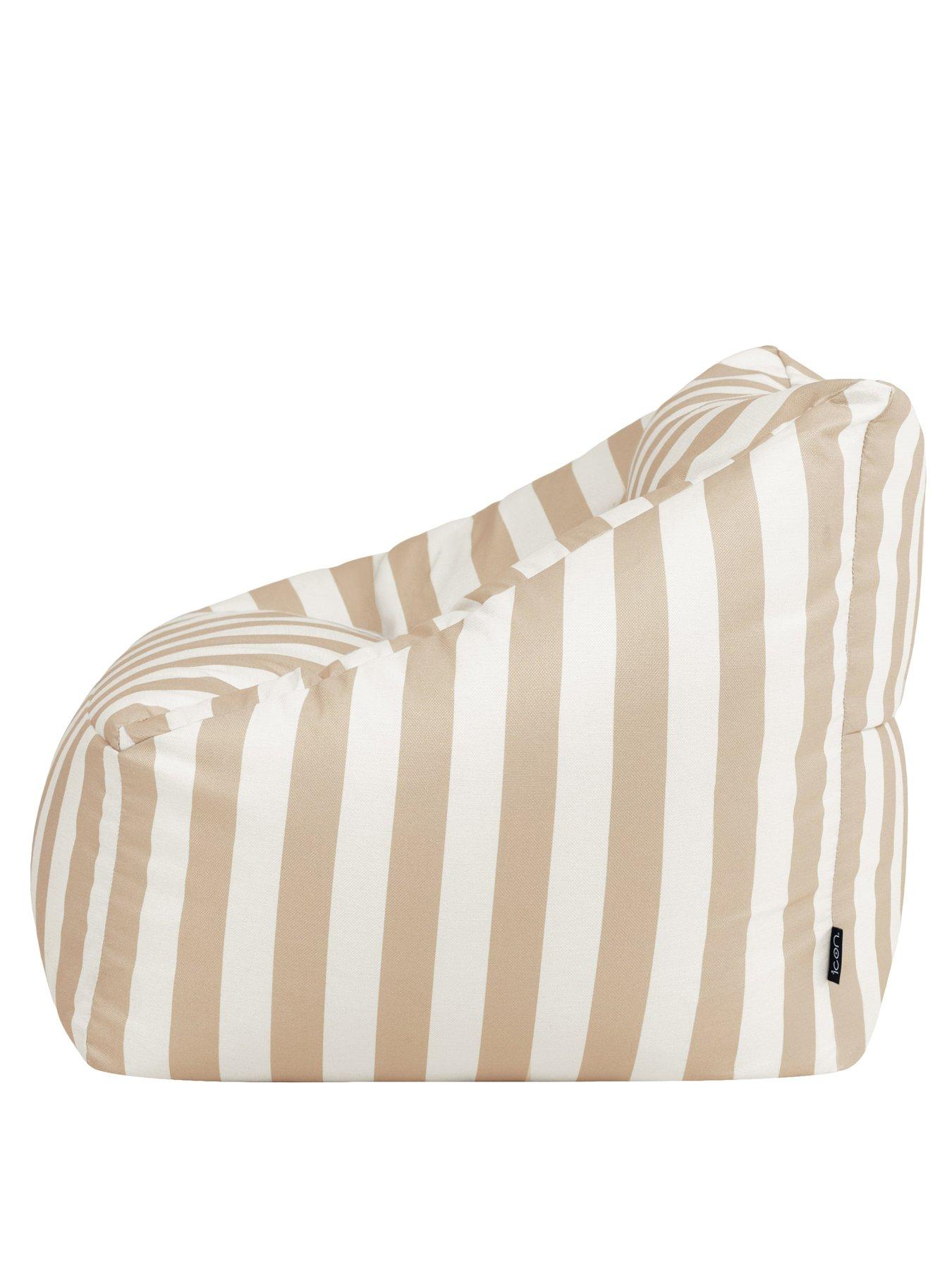 Image 5 of 6 of Icon Beanbags Natalia Woven Stripe Armchair Bean Bag