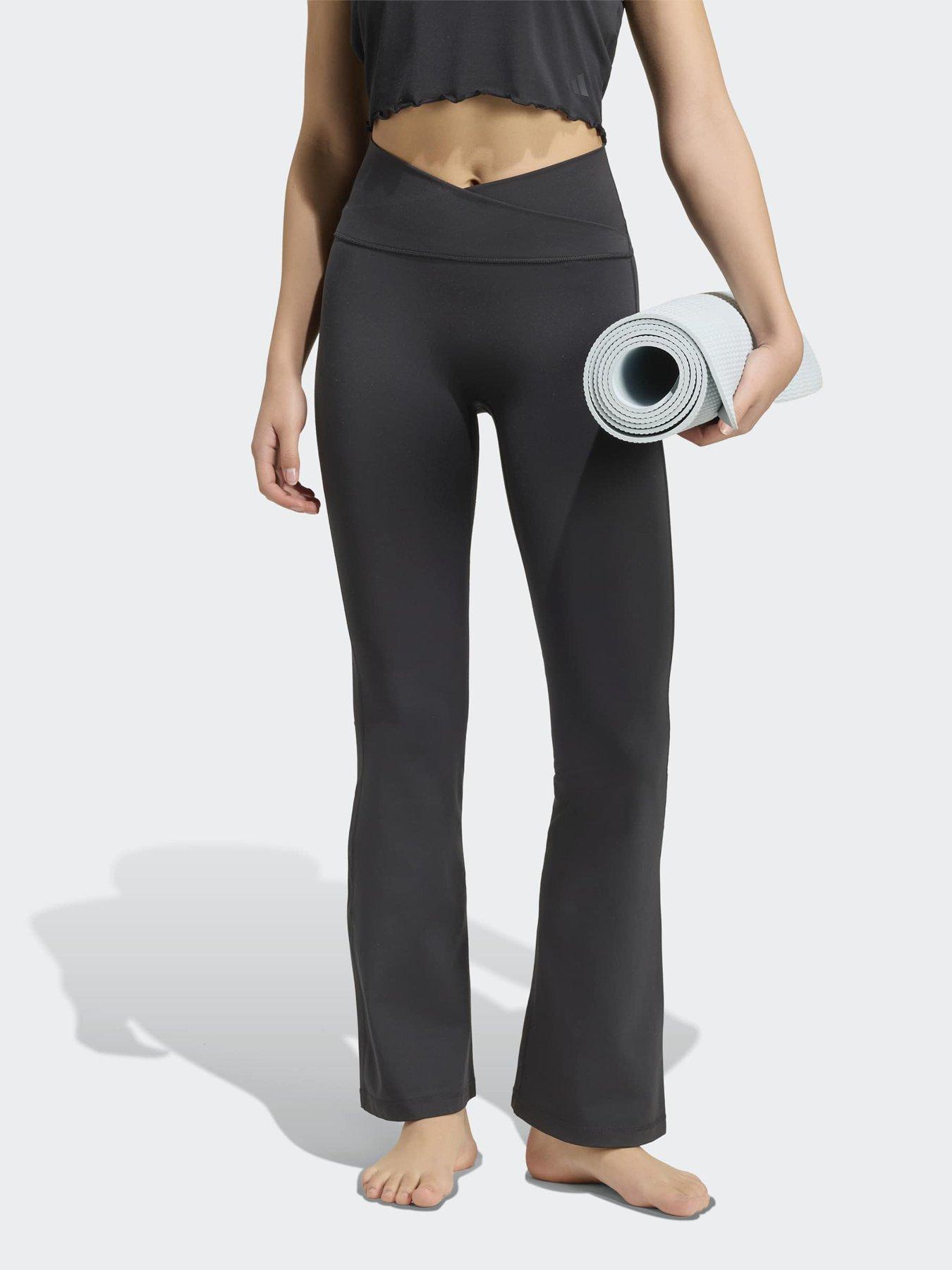 adidas Womens Training 3 Stripe Motion Tights - Black