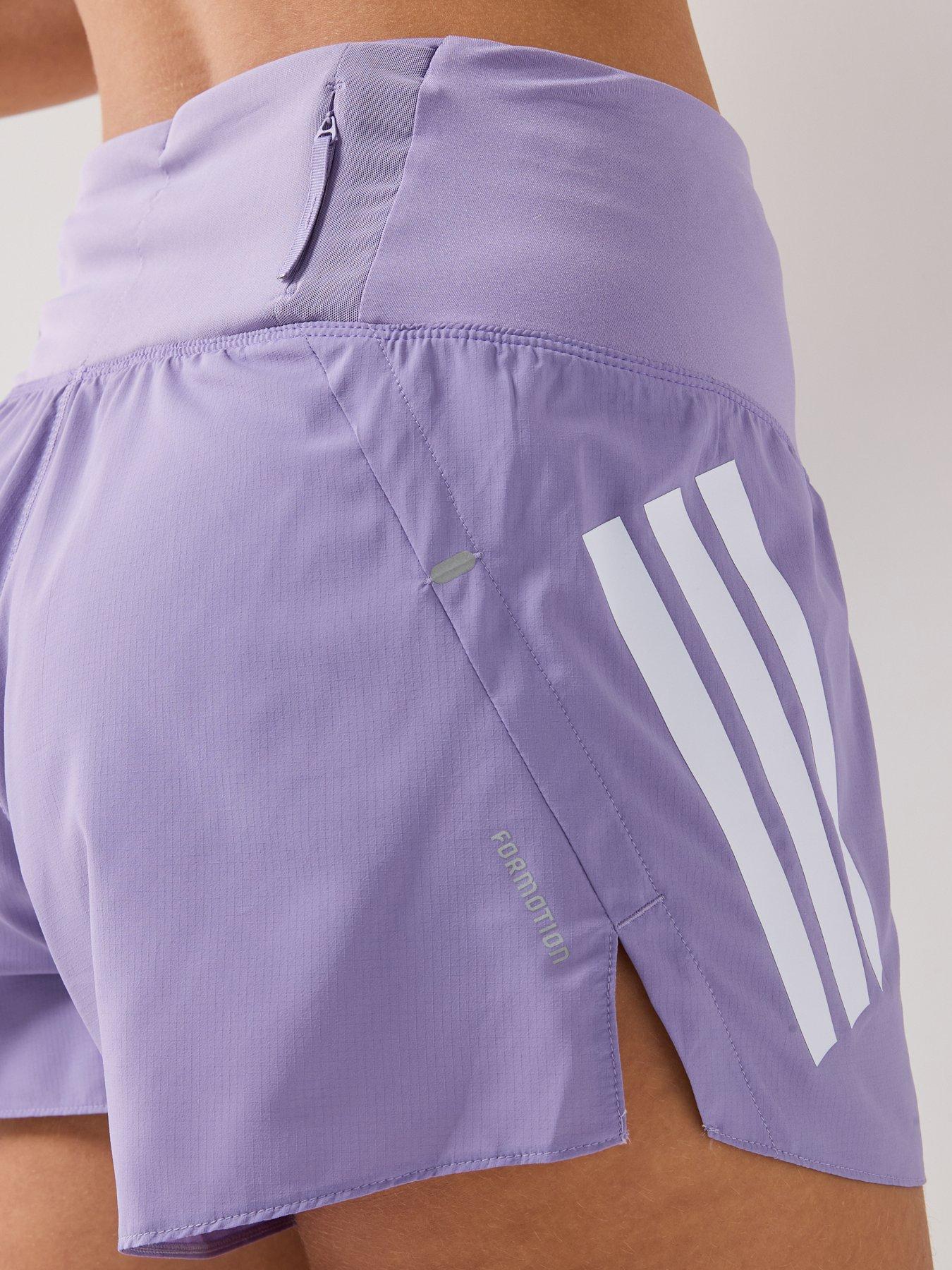 Image 4 of 5 of adidas Womens Running Adi365 5 Inch Woven Shorts - Purple