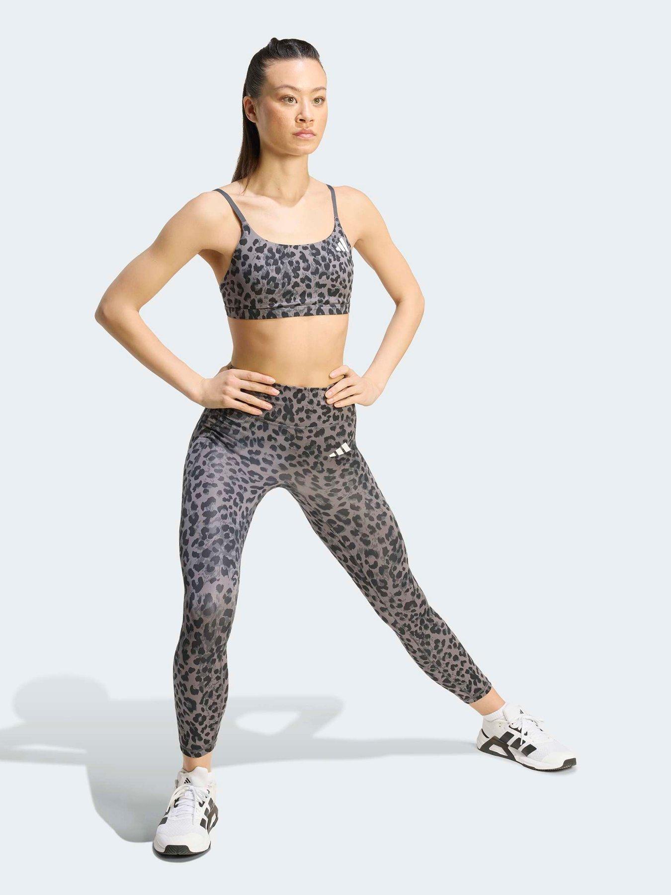 Image 3 of 4 of adidas Womens Training Optime Essentials 7/8 Tights - Grey