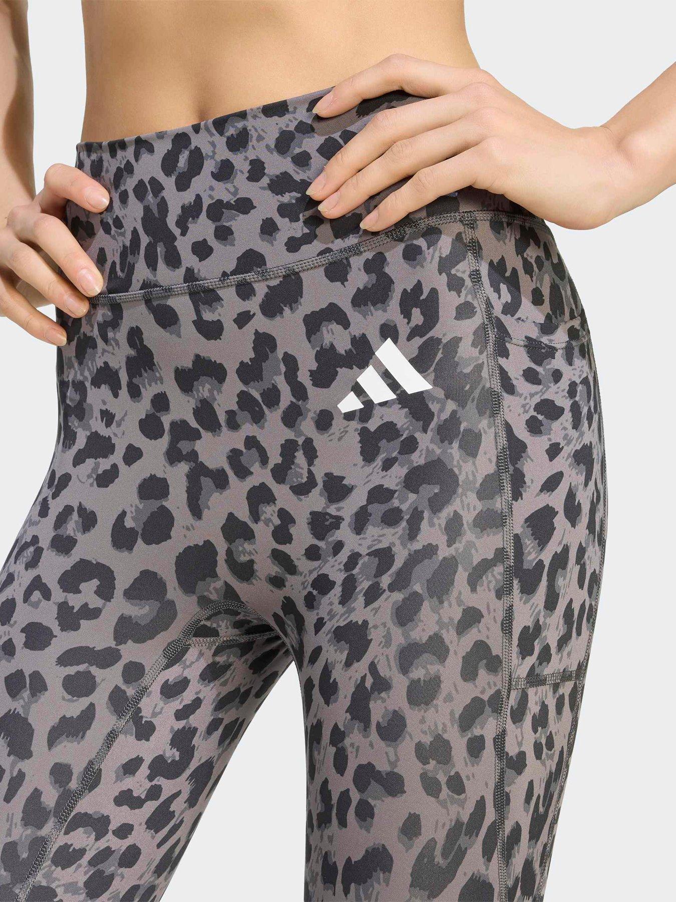 Image 4 of 4 of adidas Womens Training Optime Essentials 7/8 Tights - Grey