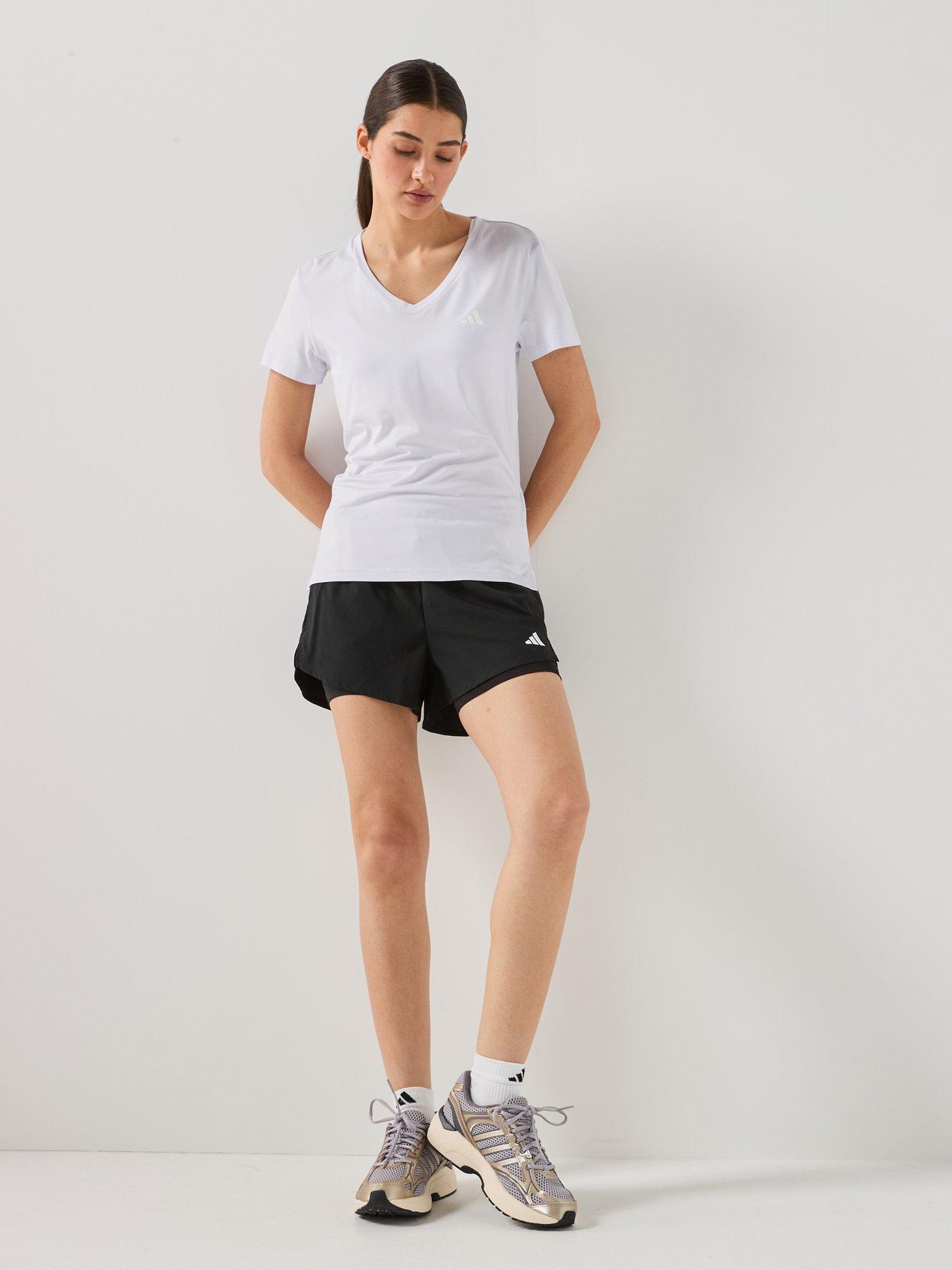 Image 3 of 6 of adidas Womens Training Workout Essentials T-Shirt - Purple