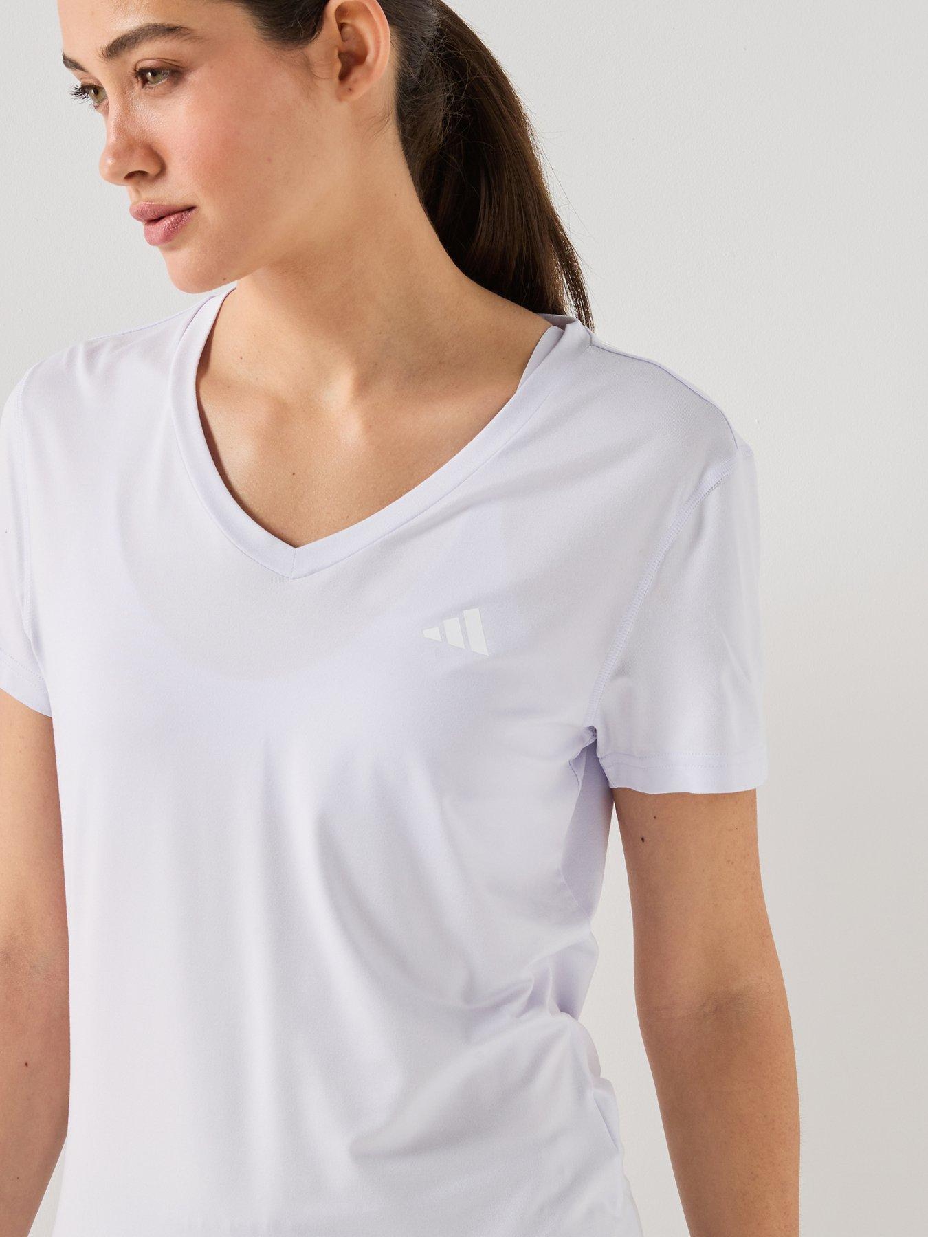 Image 4 of 6 of adidas Womens Training Workout Essentials T-Shirt - Purple