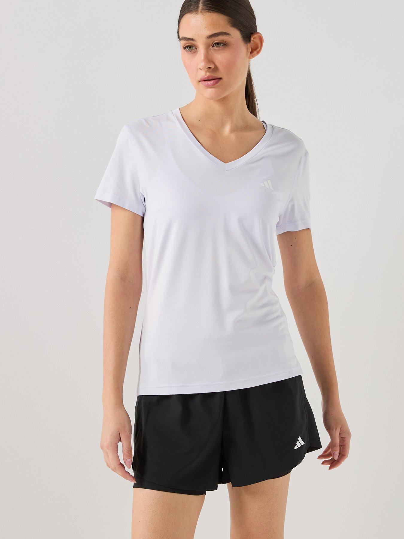 Image 6 of 6 of adidas Womens Training Workout Essentials T-Shirt - Purple