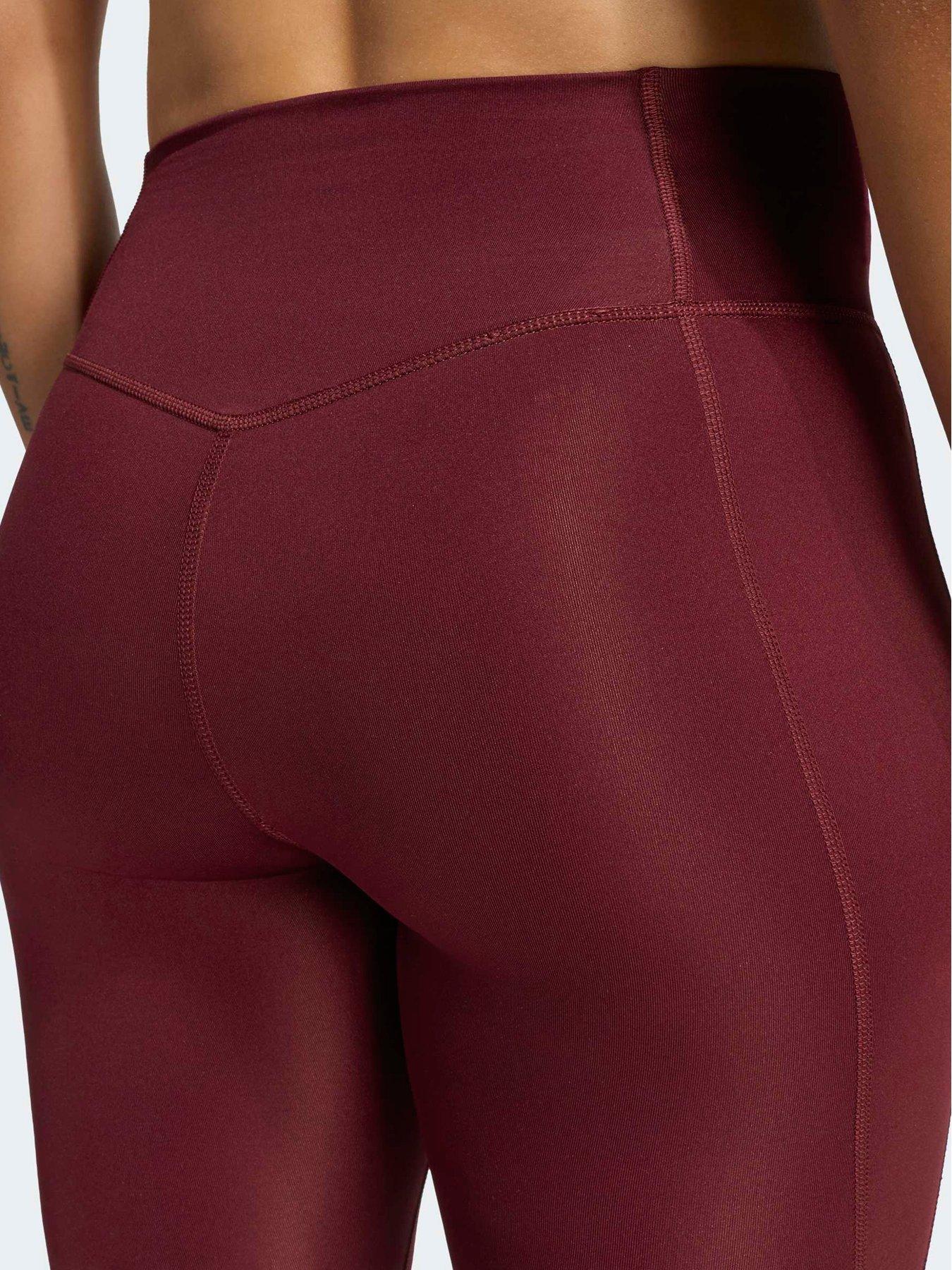 Image 6 of 6 of adidas Womens Training Workout Essentials Tights - Red