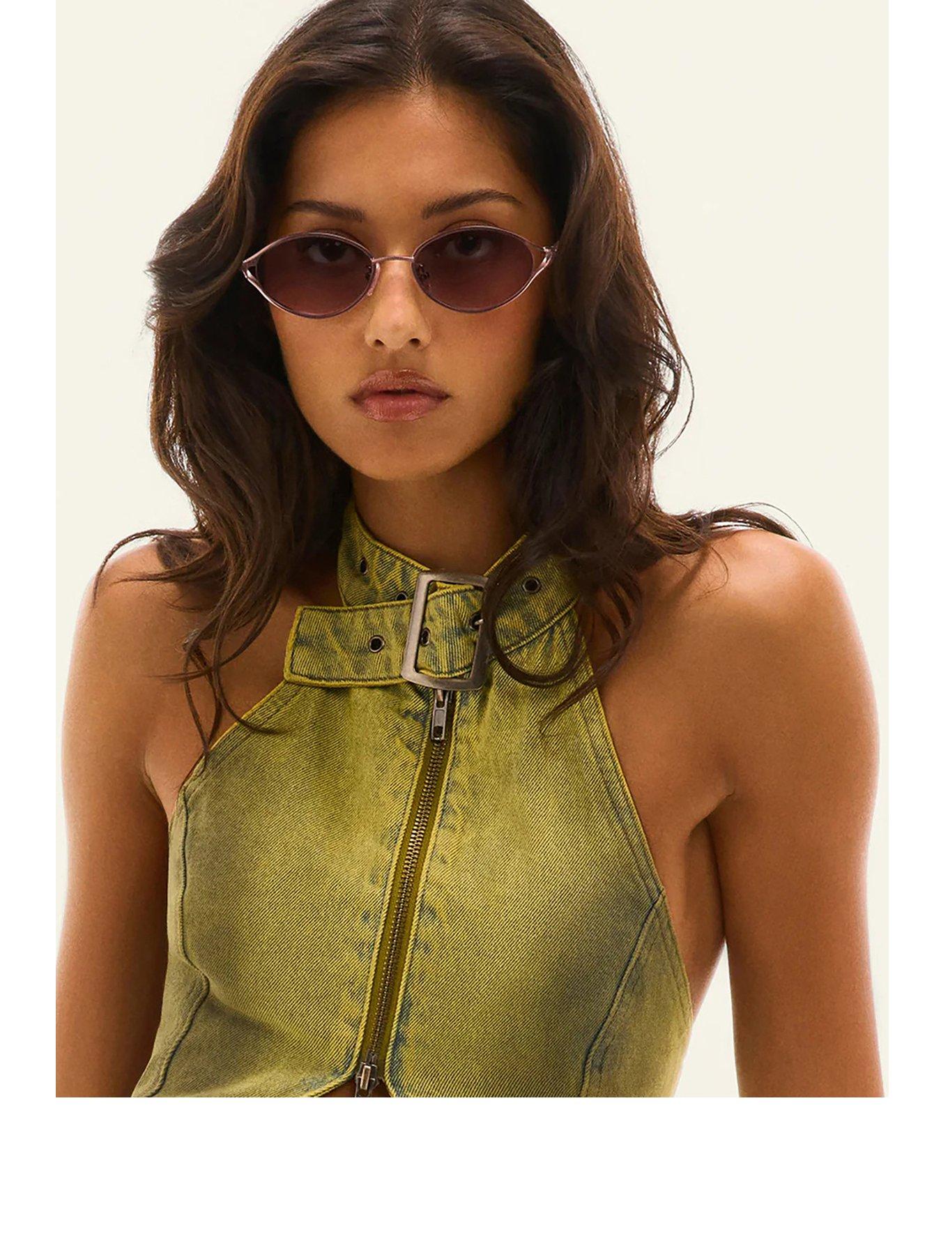 QUAY AUSTRALIA You Wish Oval Sunglasses- Chocolate Brown
