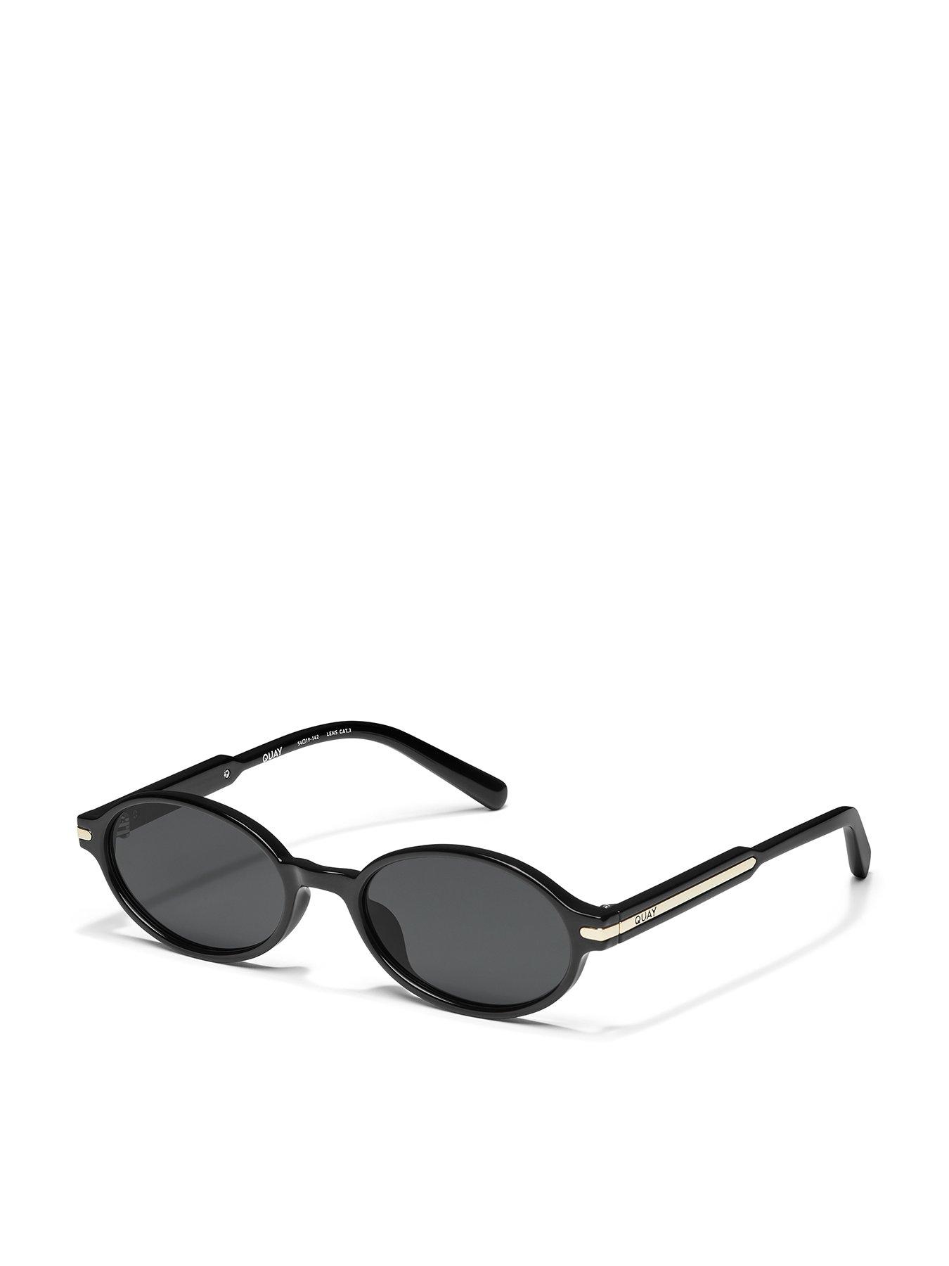 Image 1 of 4 of QUAY AUSTRALIA Nevermind 90s Inspired Oval Sunglasses