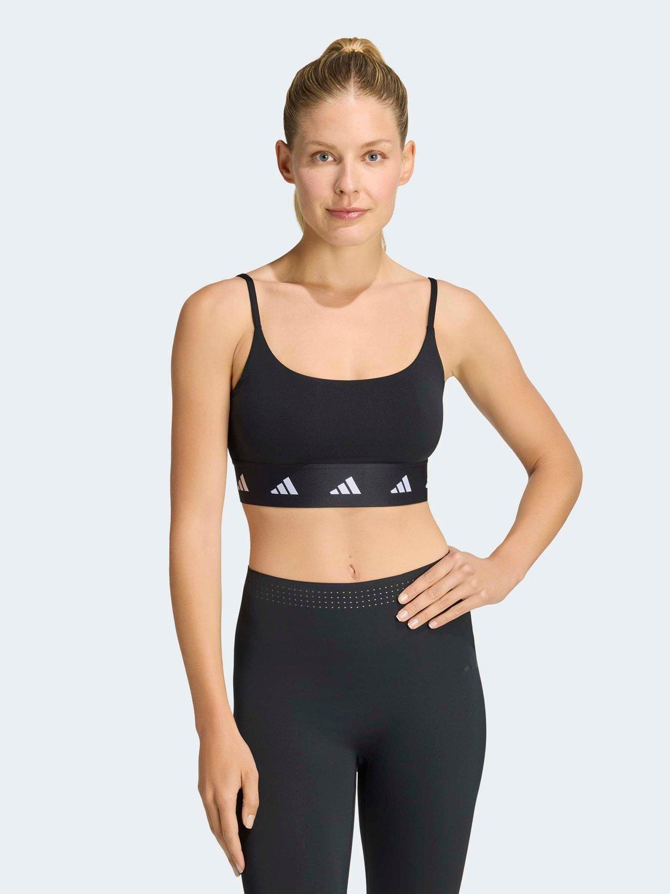 adidas Workout Essentials Light Support Sports Bra - Black