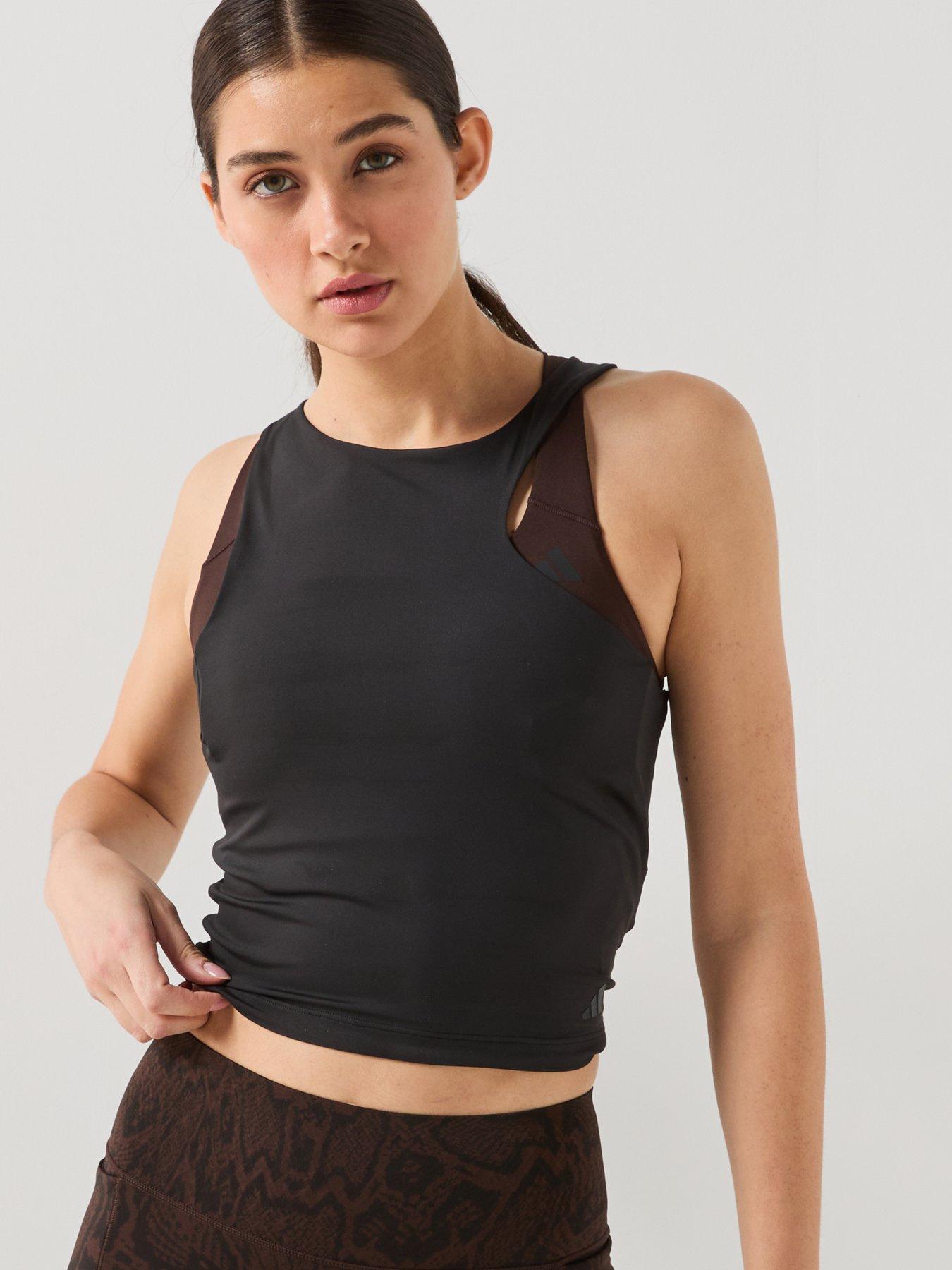adidas Womens Training Motion Tank, Black, Size Xl, Women