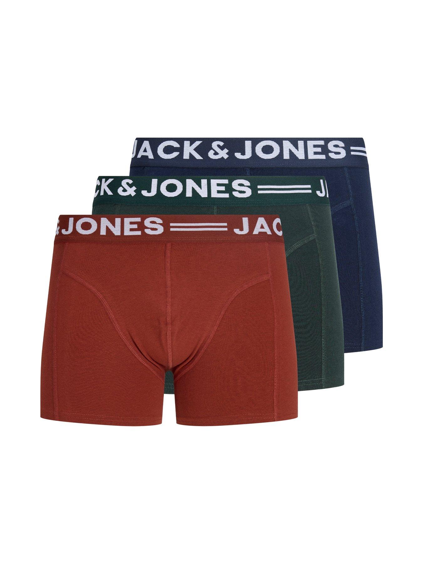 Jack & Jones Men's Multi Sense 3 Pack Trunks Size 4XL - Image 2