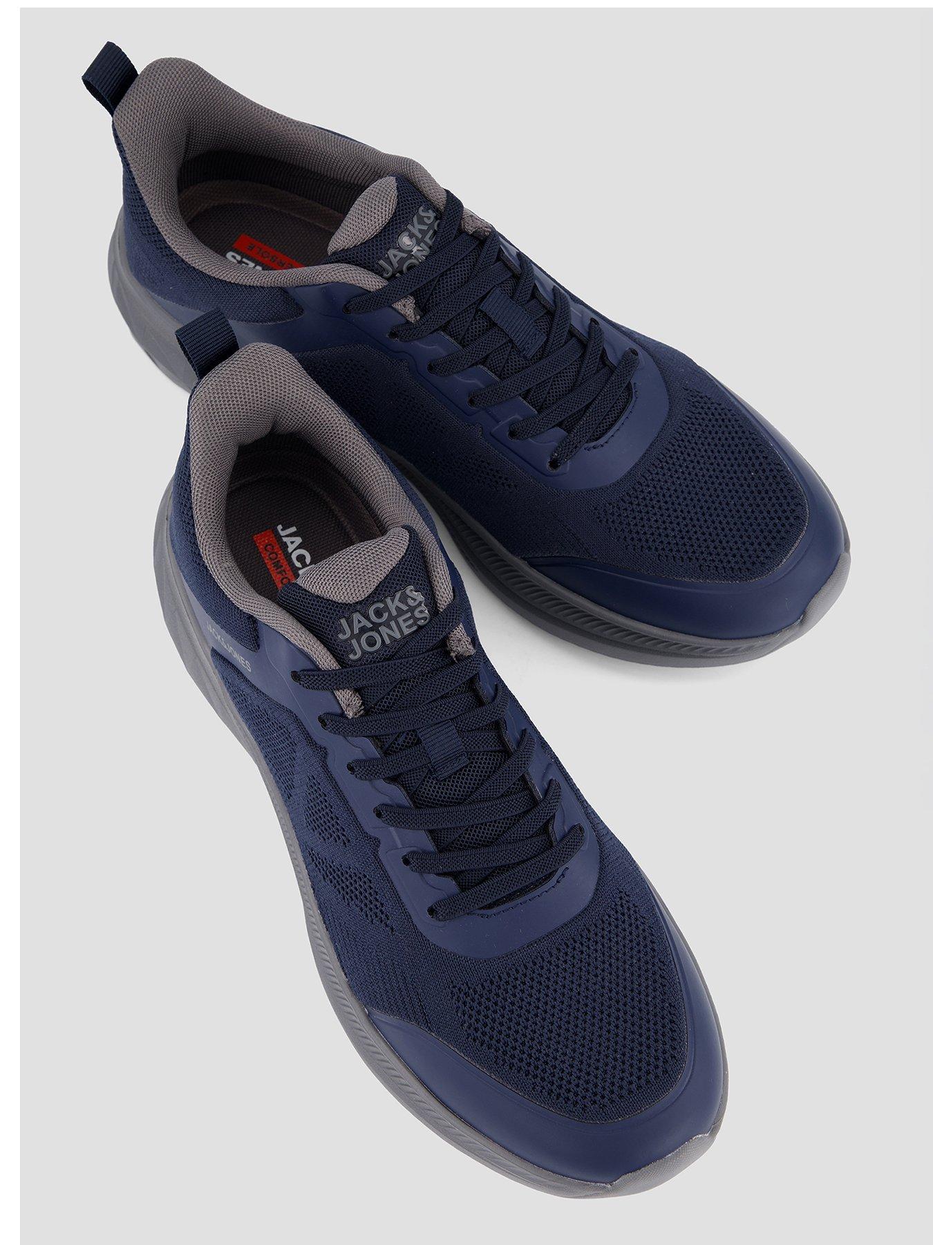 Image 3 of 7 of Jack & Jones Drago Knit Sneaker - Navy