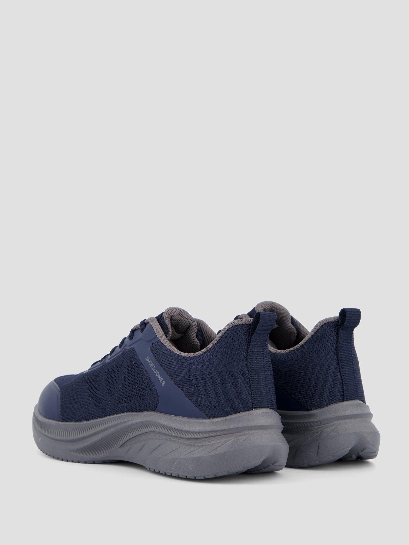 Image 6 of 7 of Jack & Jones Drago Knit Sneaker - Navy
