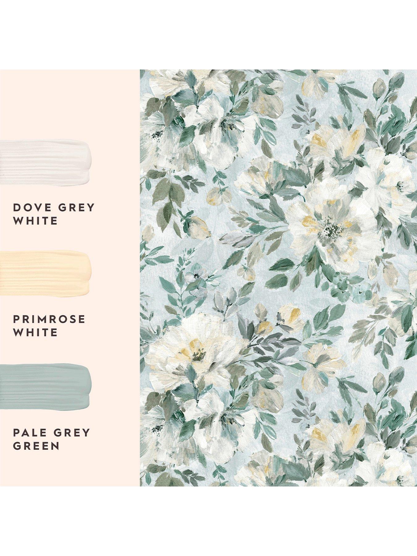 Image 4 of 4 of Laura Ashley Elowen Peony Pale Teal Wallpaper