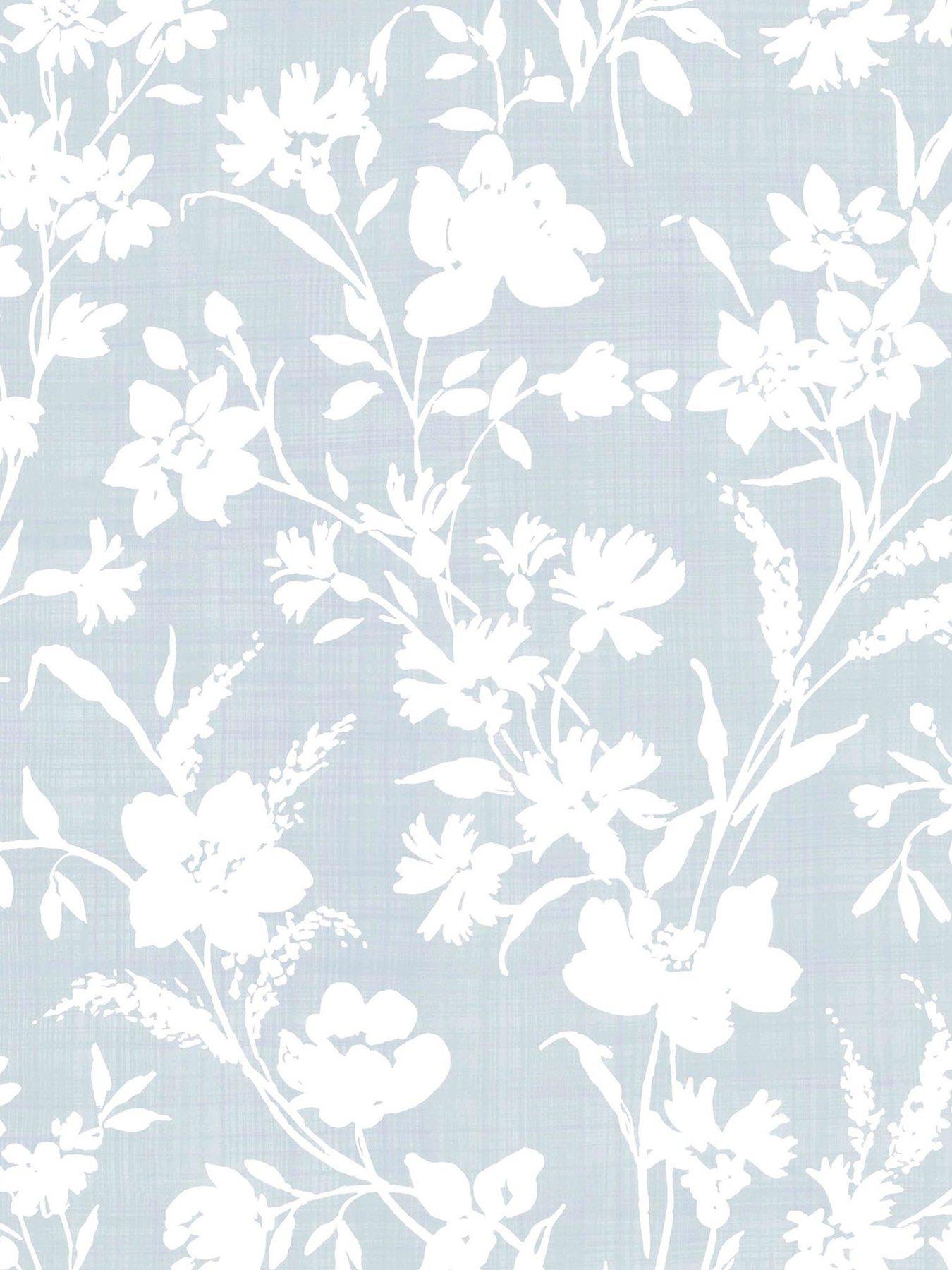 Laura Ashley Rye Pale Seaspray Wallpaper