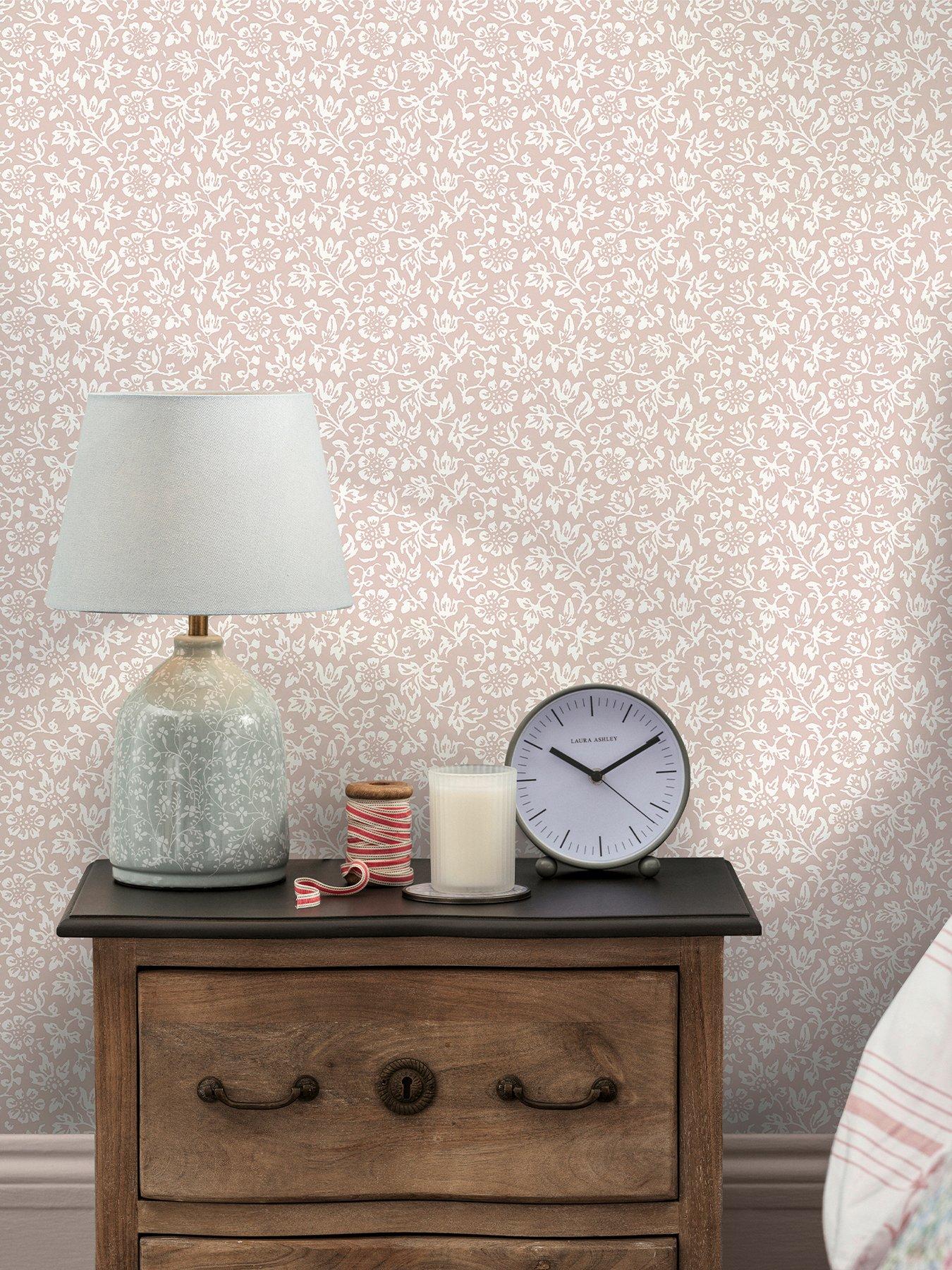 Laura Ashley Sweet Alyssum Plaster Pink Wallpaper