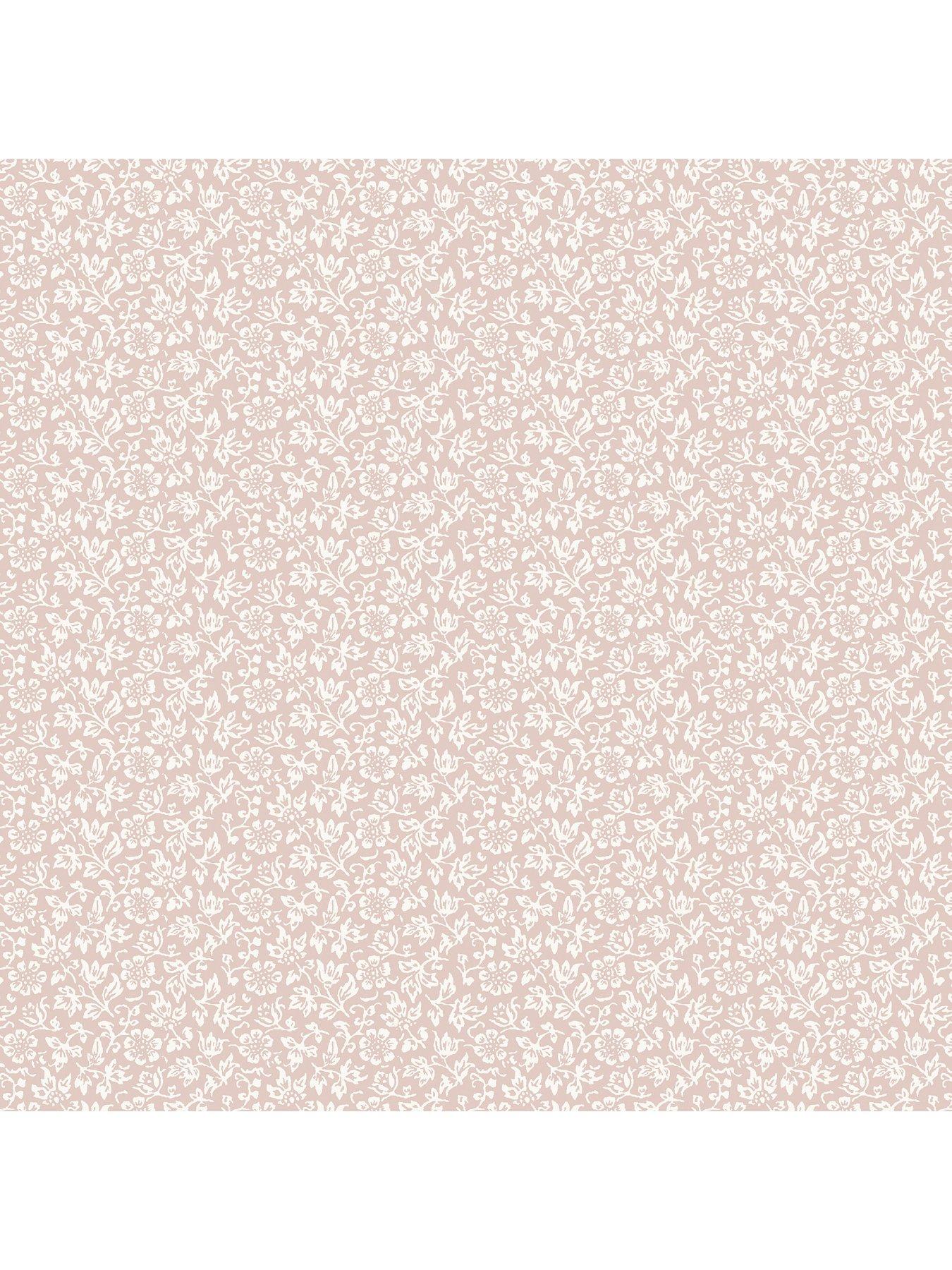 Image 2 of 4 of Laura Ashley Sweet Alyssum Plaster Pink Wallpaper