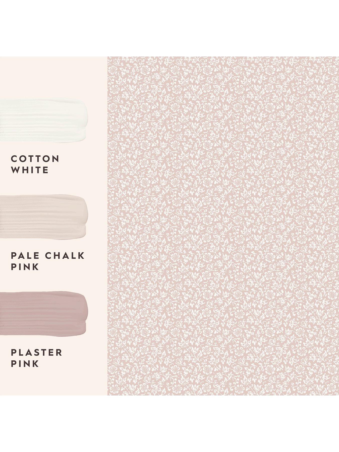 Image 4 of 4 of Laura Ashley Sweet Alyssum Plaster Pink Wallpaper