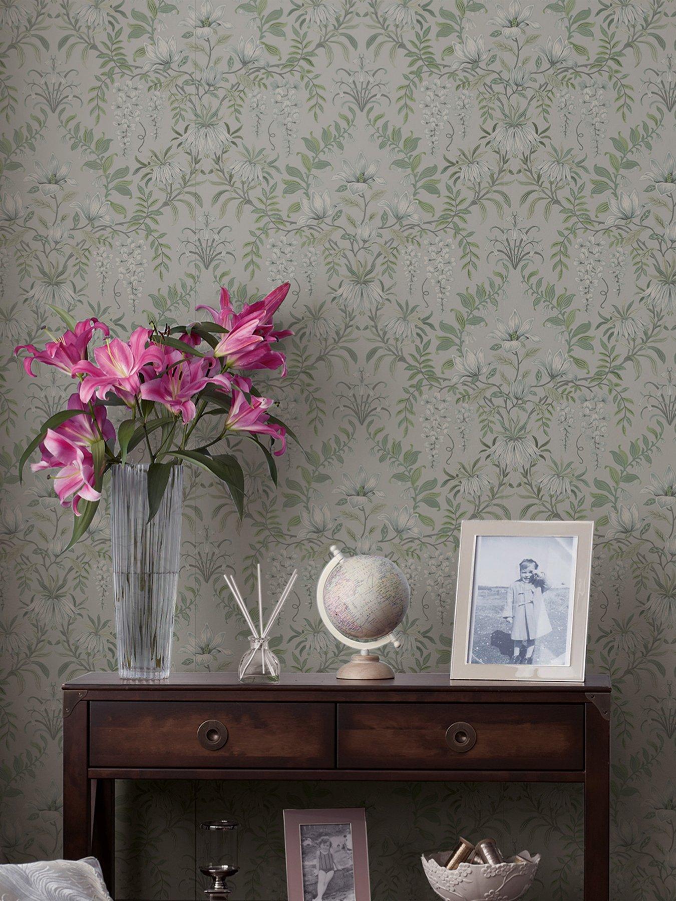 Laura Ashley Laura Ashley Parterre Sage Wallpaper