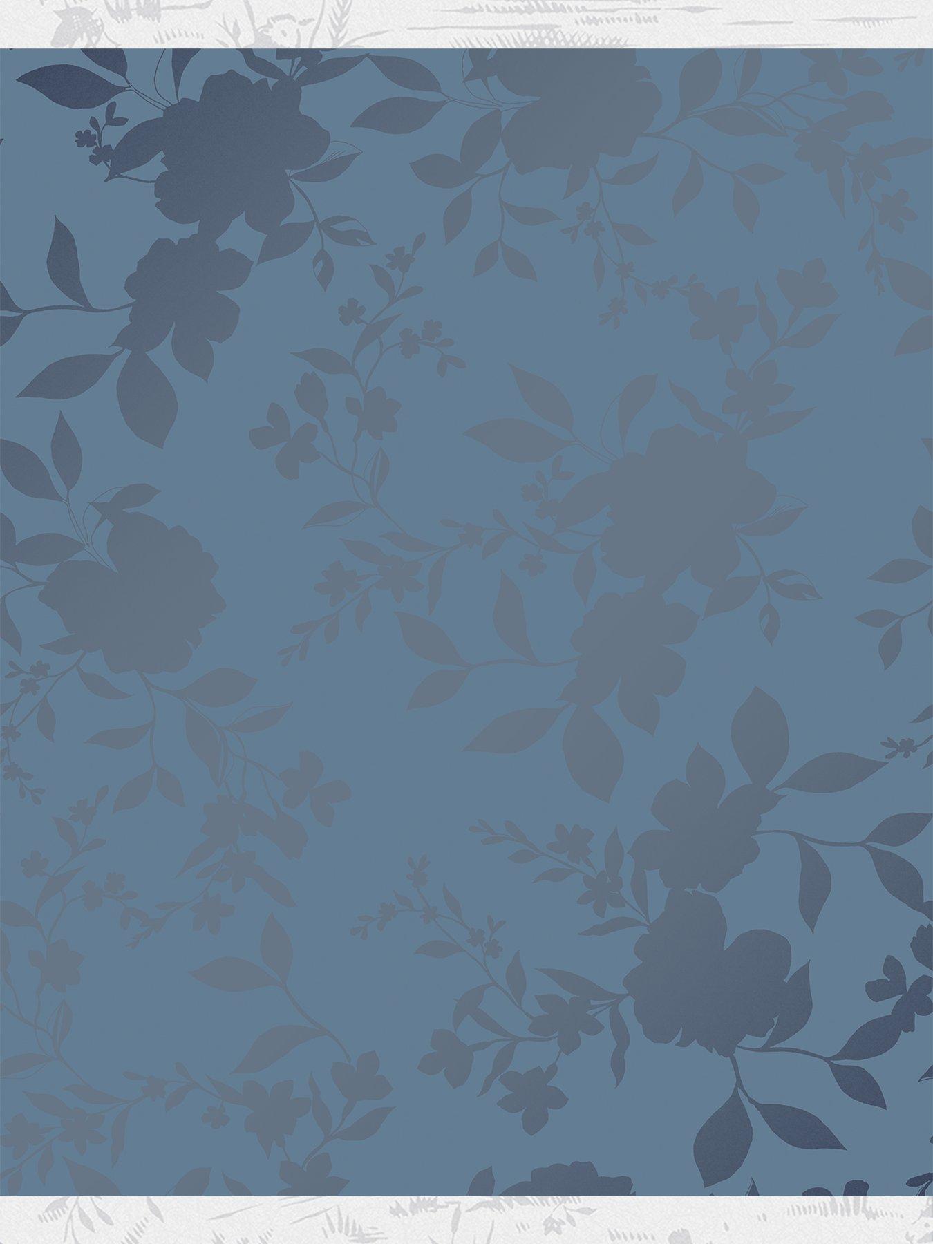 Image 2 of 4 of Laura Ashley Westbourne Midnight Blue Wallpaper