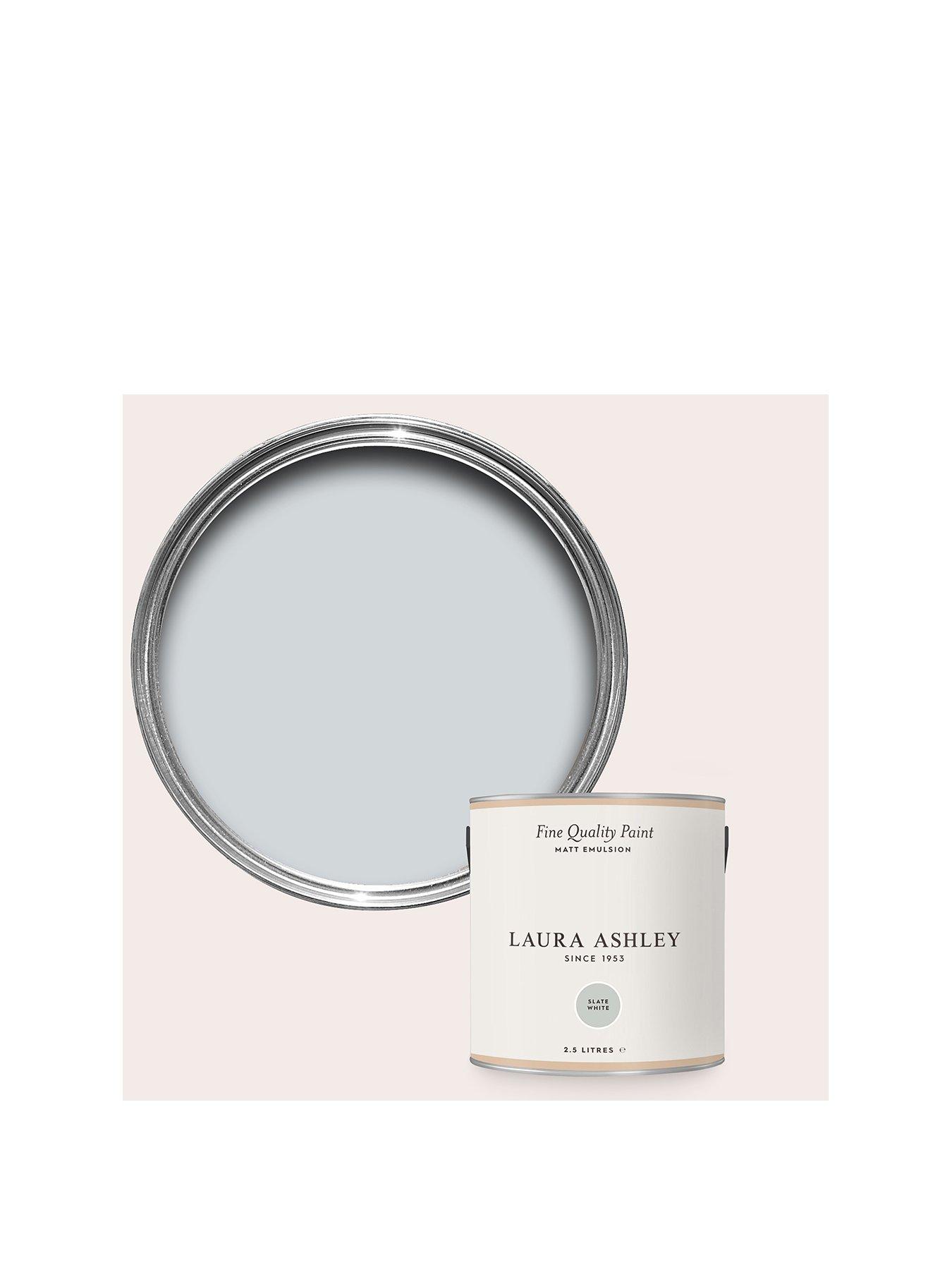 Laura Ashley Matt Emulsion Slate White 2.5L Paint