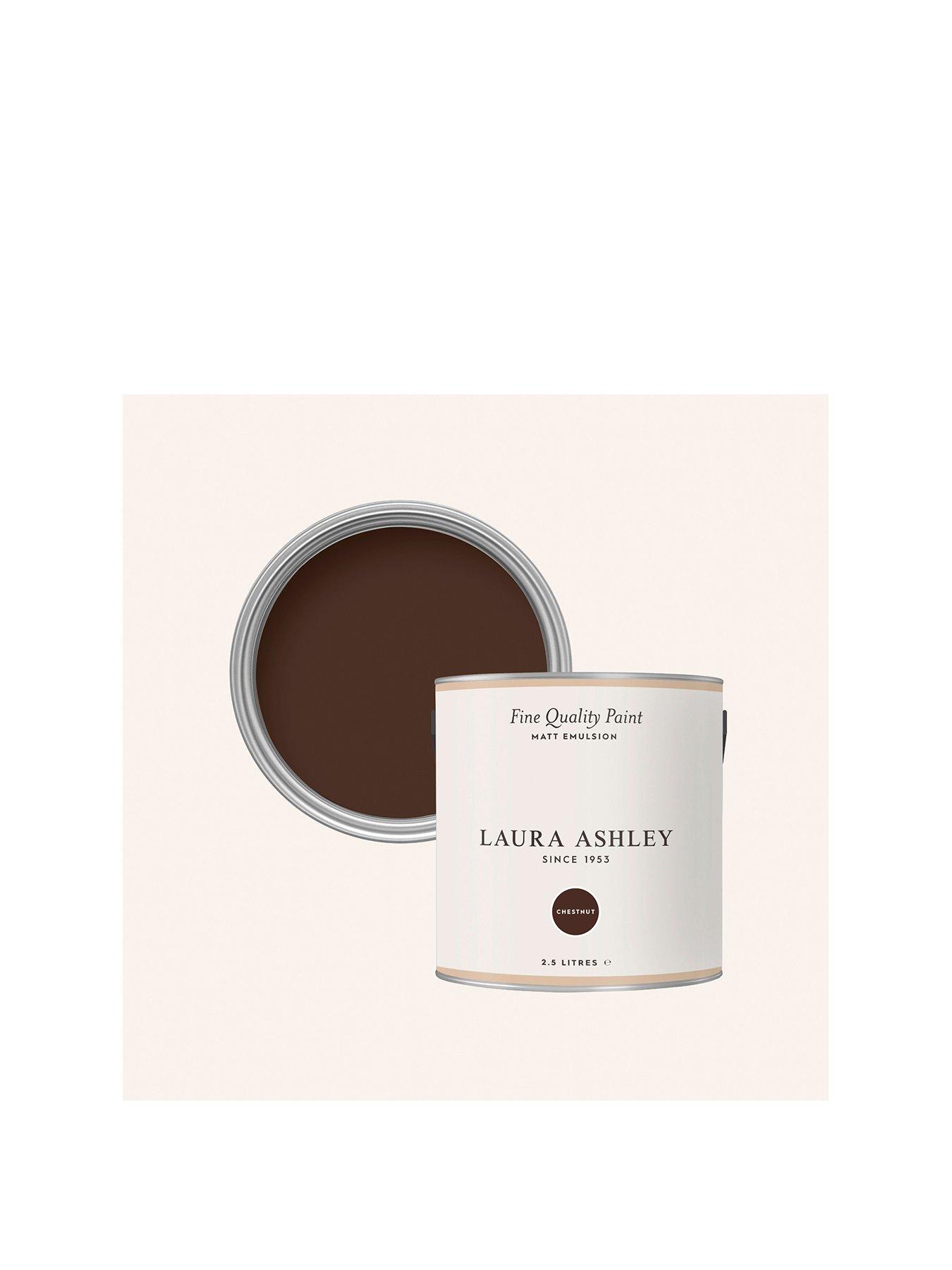Image 1 of 4 of Laura Ashley Matt Emulsion Chestnut 2.5l Paint